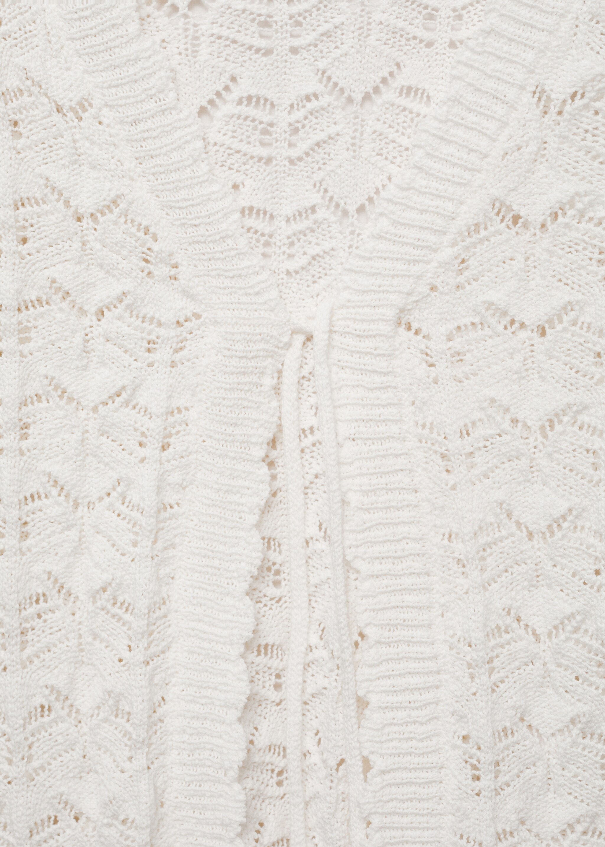 Crochet cardigan with bow closure - Details of the article 8