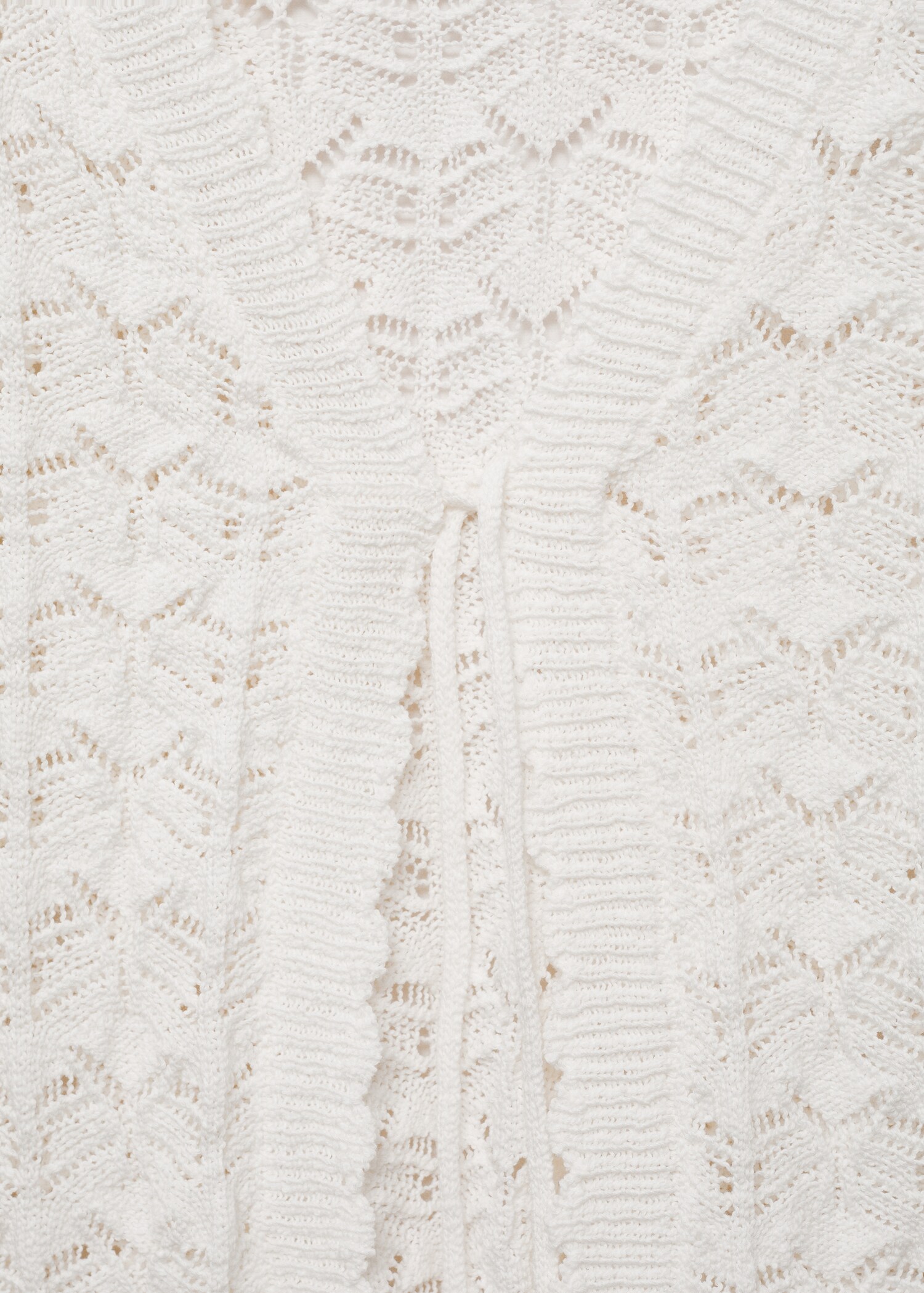 Crochet cardigan with bow closure - Details of the article 8