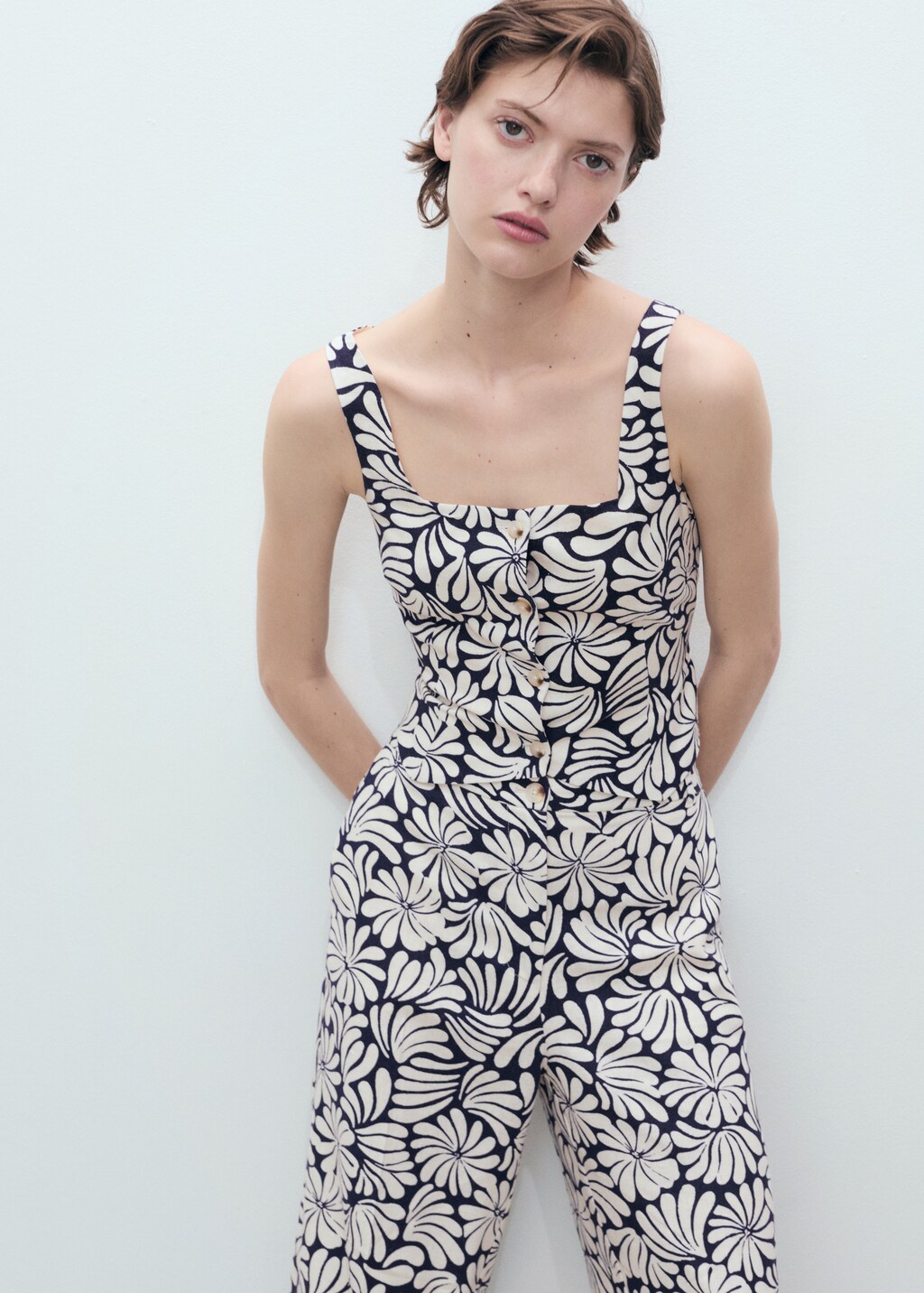 Floral linen pants - image 4