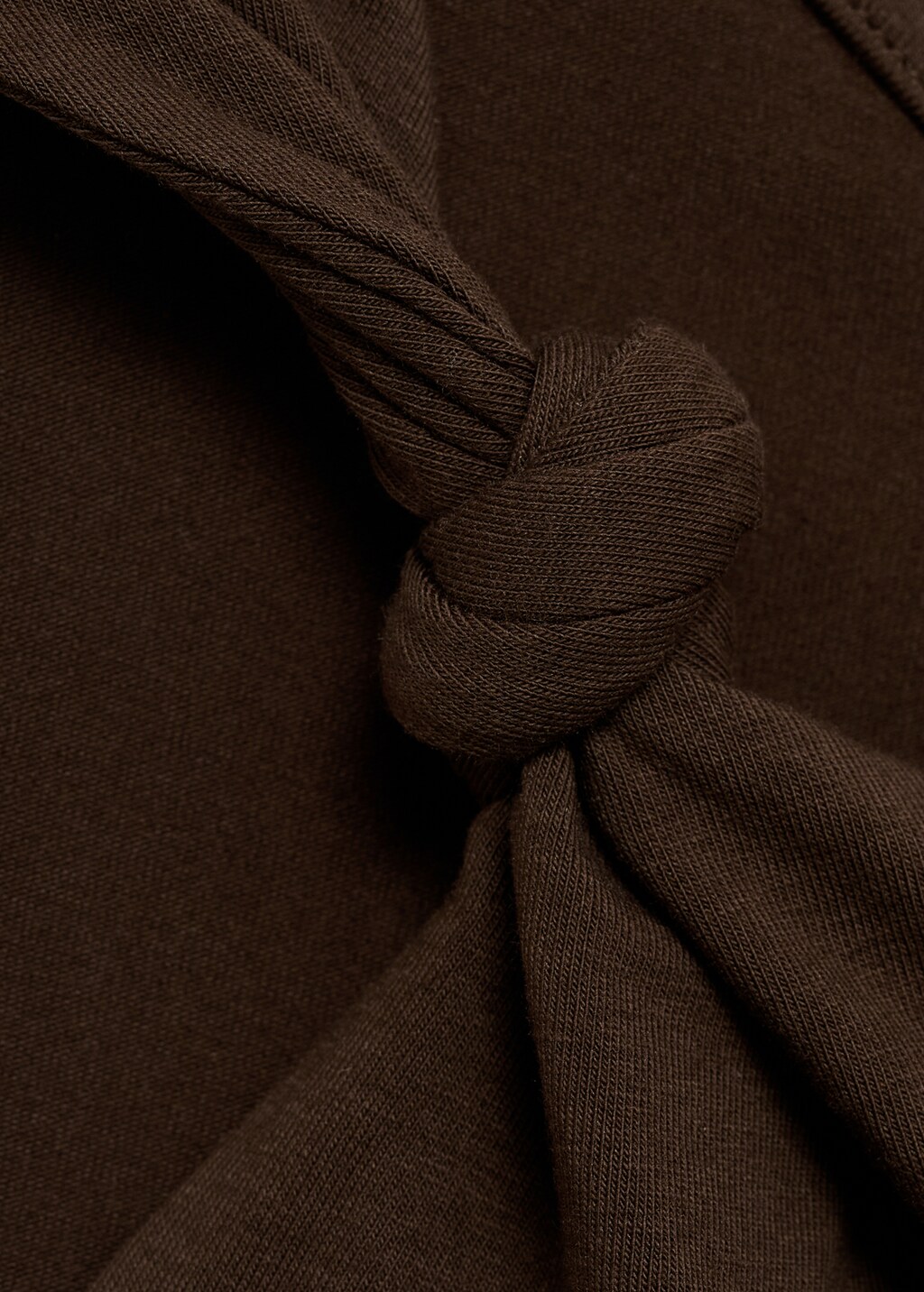 Asymmetrical top with knot detail