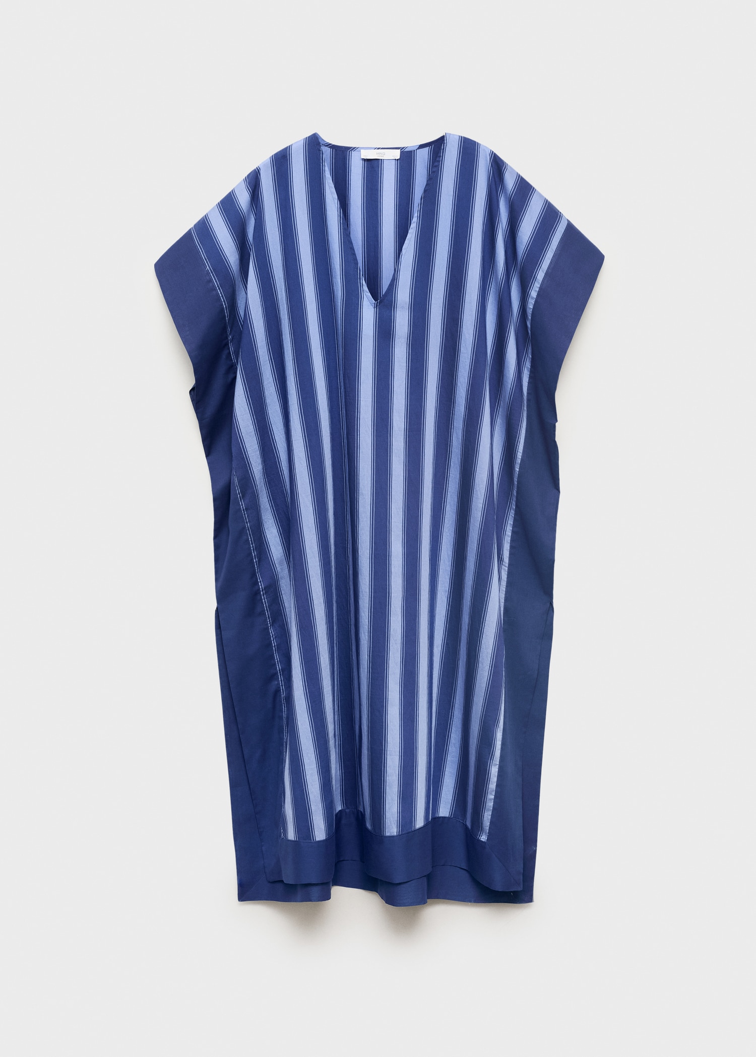 Caftan en lyocell à rayures tissu bicolore - Article sans modèle