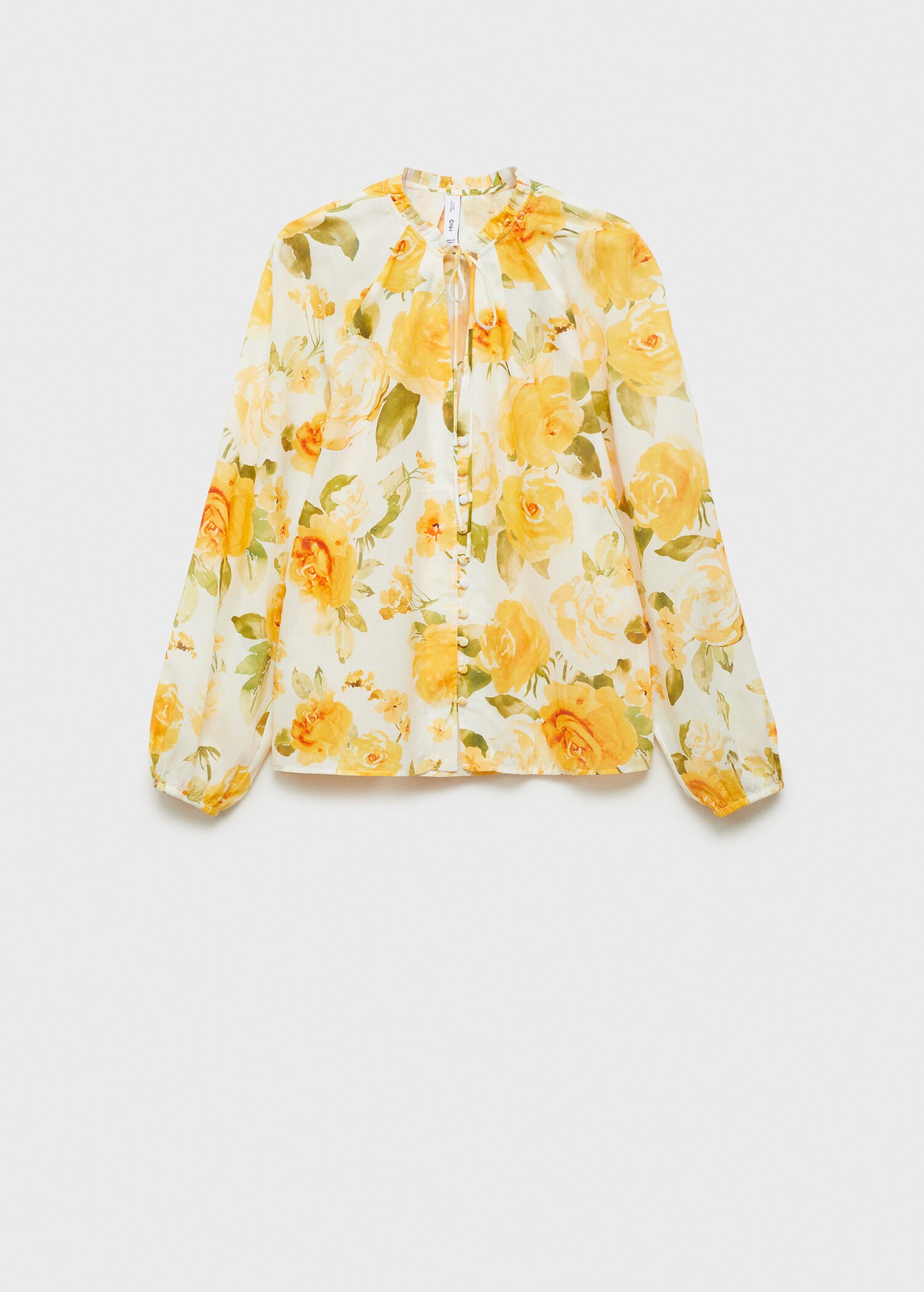 Blusa floreale cotone - Articolo senza modello