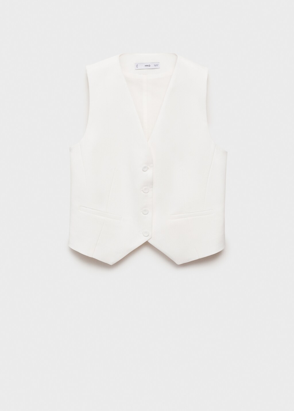Straight lyocell suit vest - image 5