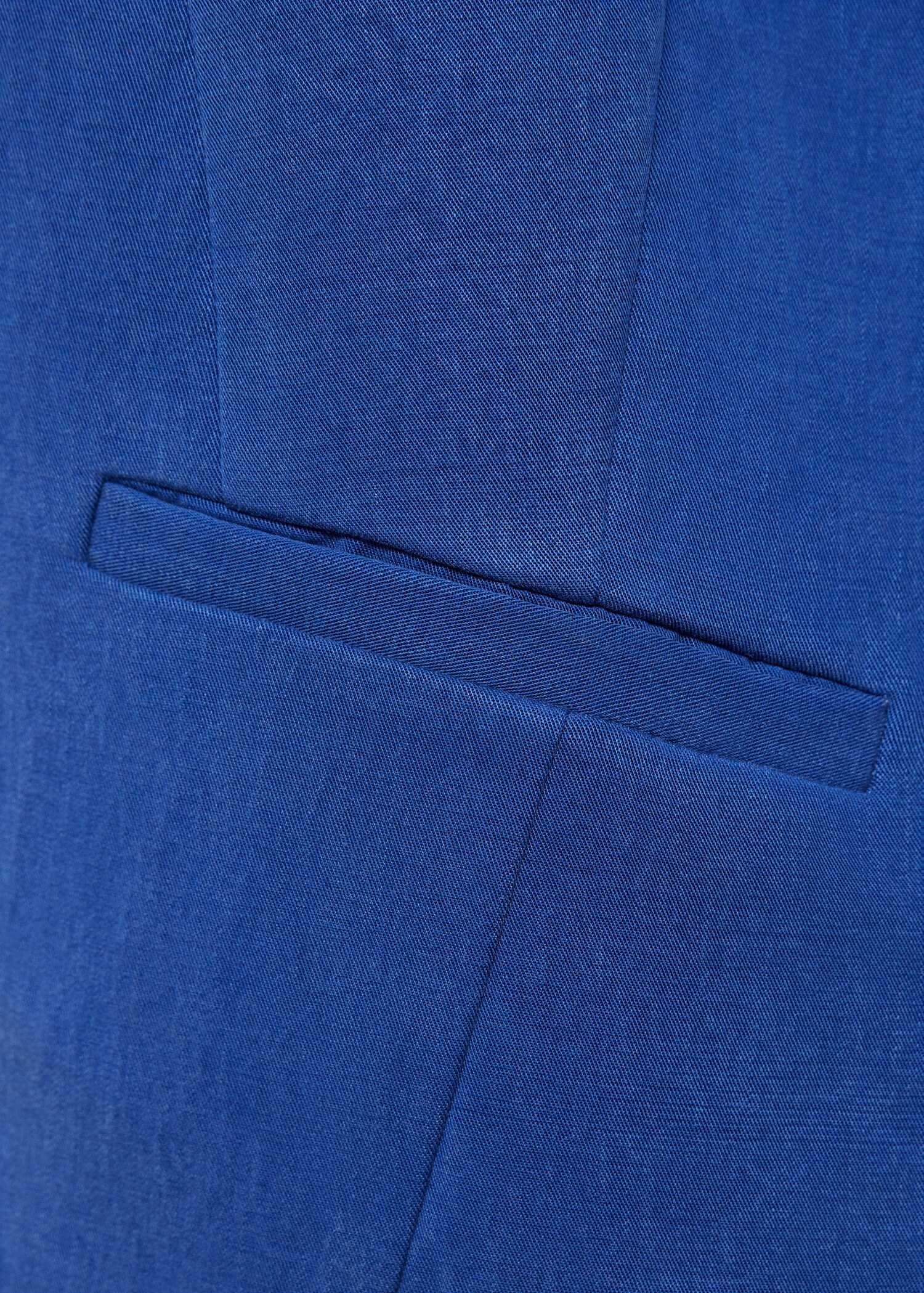 Straight lyocell suit waistcoat - Details of the article 0