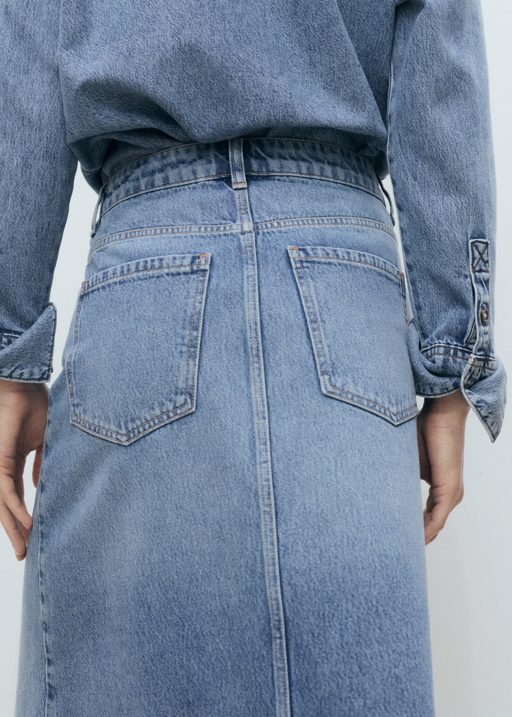 Jupe midi en jean - Détail de l'article 1