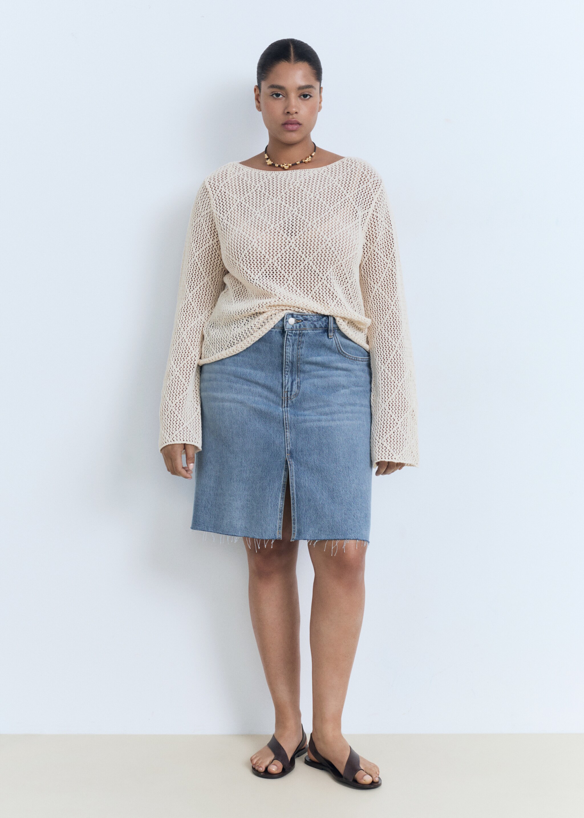 Jupe midi en jean - Détail de l'article 3