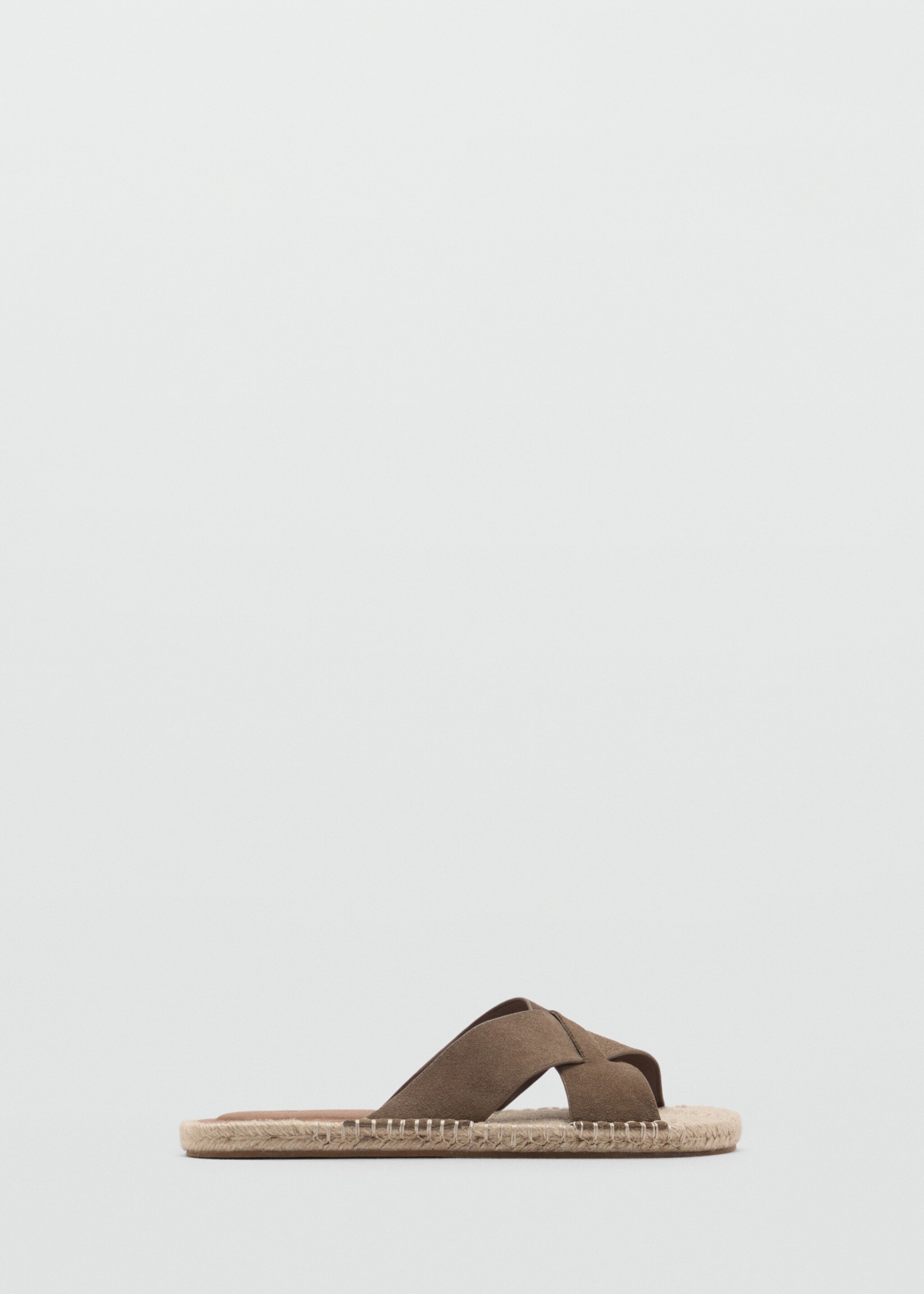 Nappa leather sandals with crossed strap - Article without model