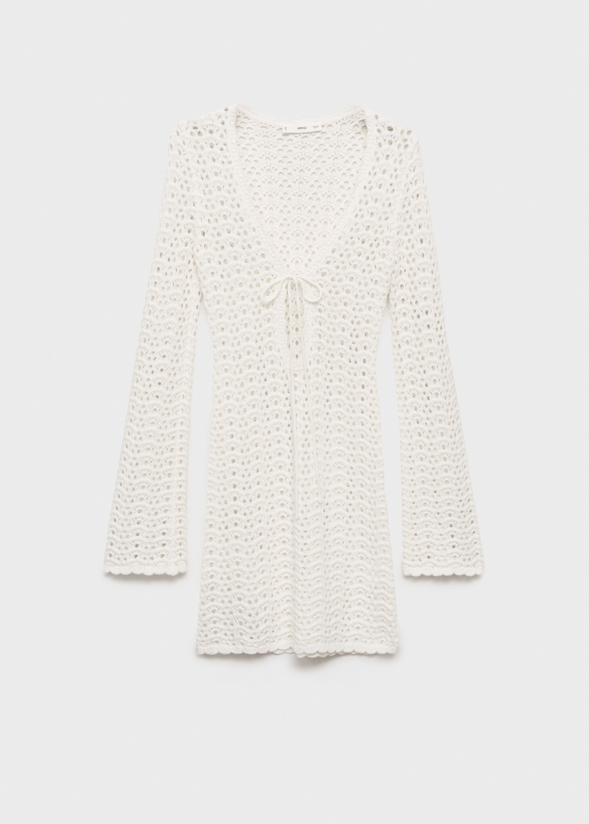 Mini crochet dress with bow - Article without model