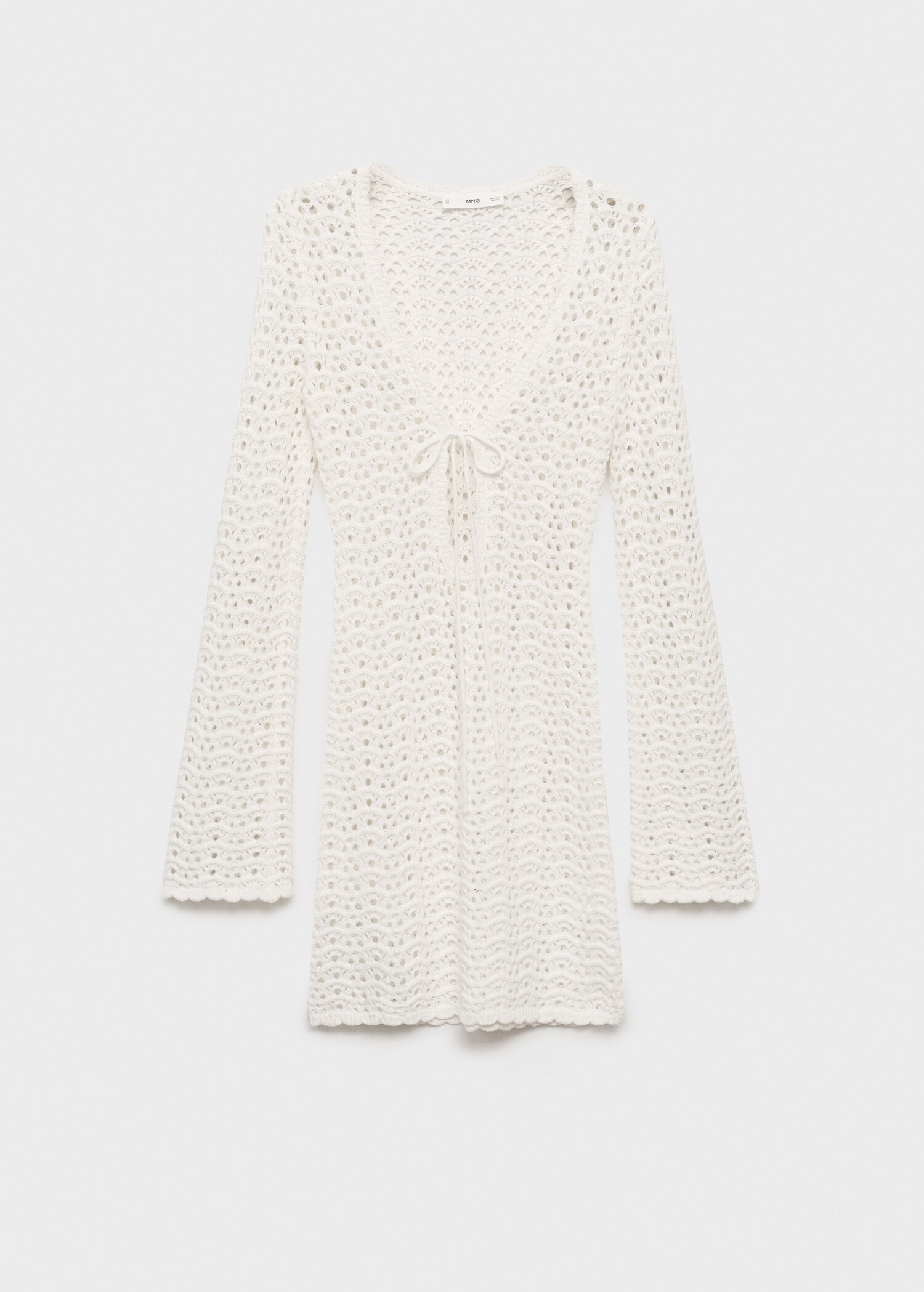 Mini crochet dress with bow - Article without model