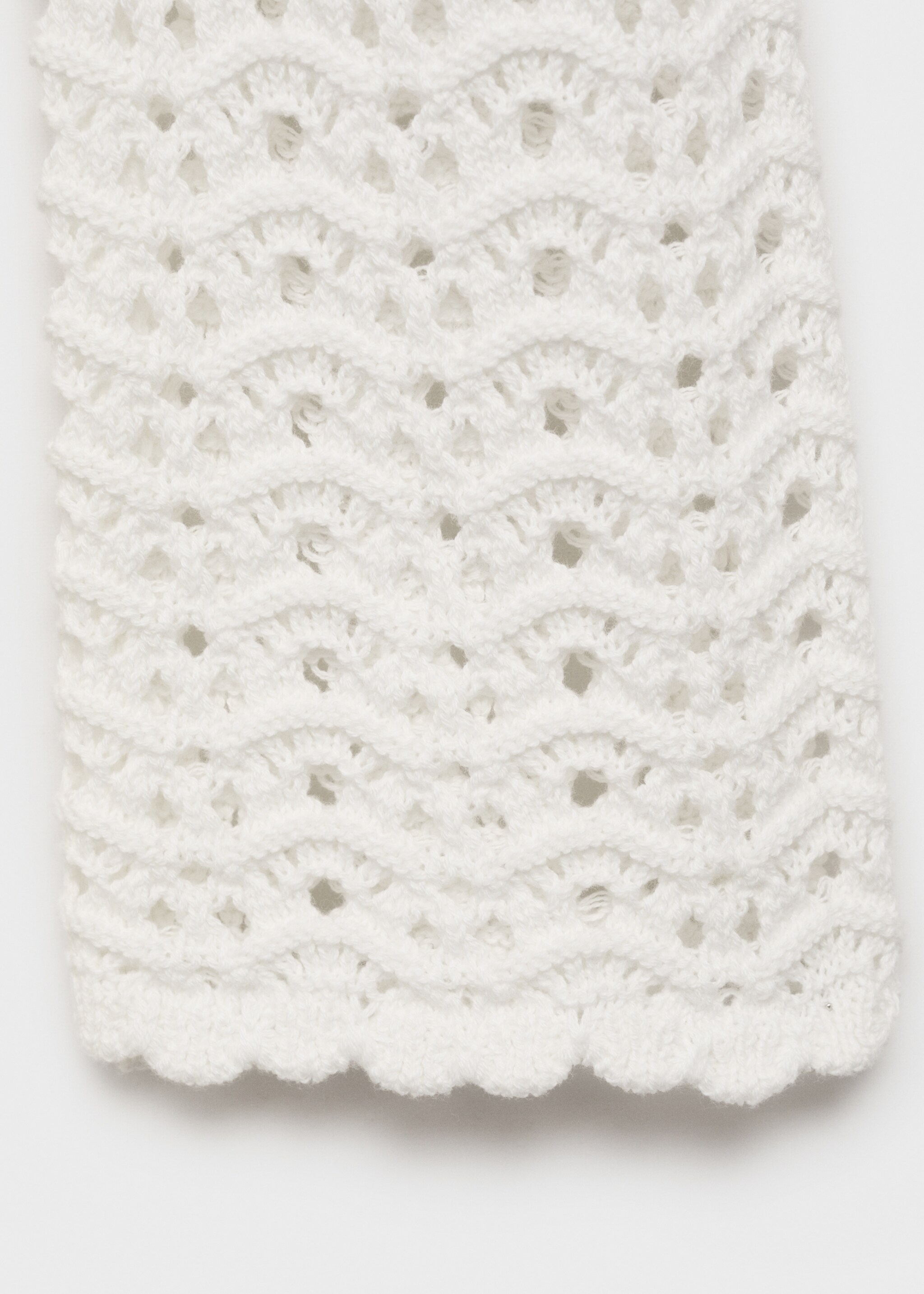 Mini crochet dress with bow - Details of the article 0