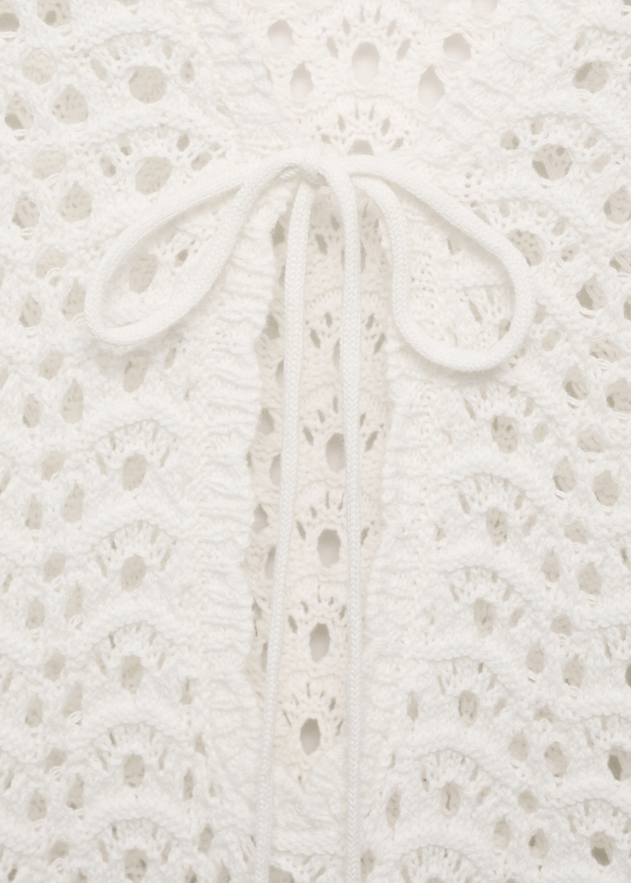 Mini crochet dress with bow - Details of the article 8