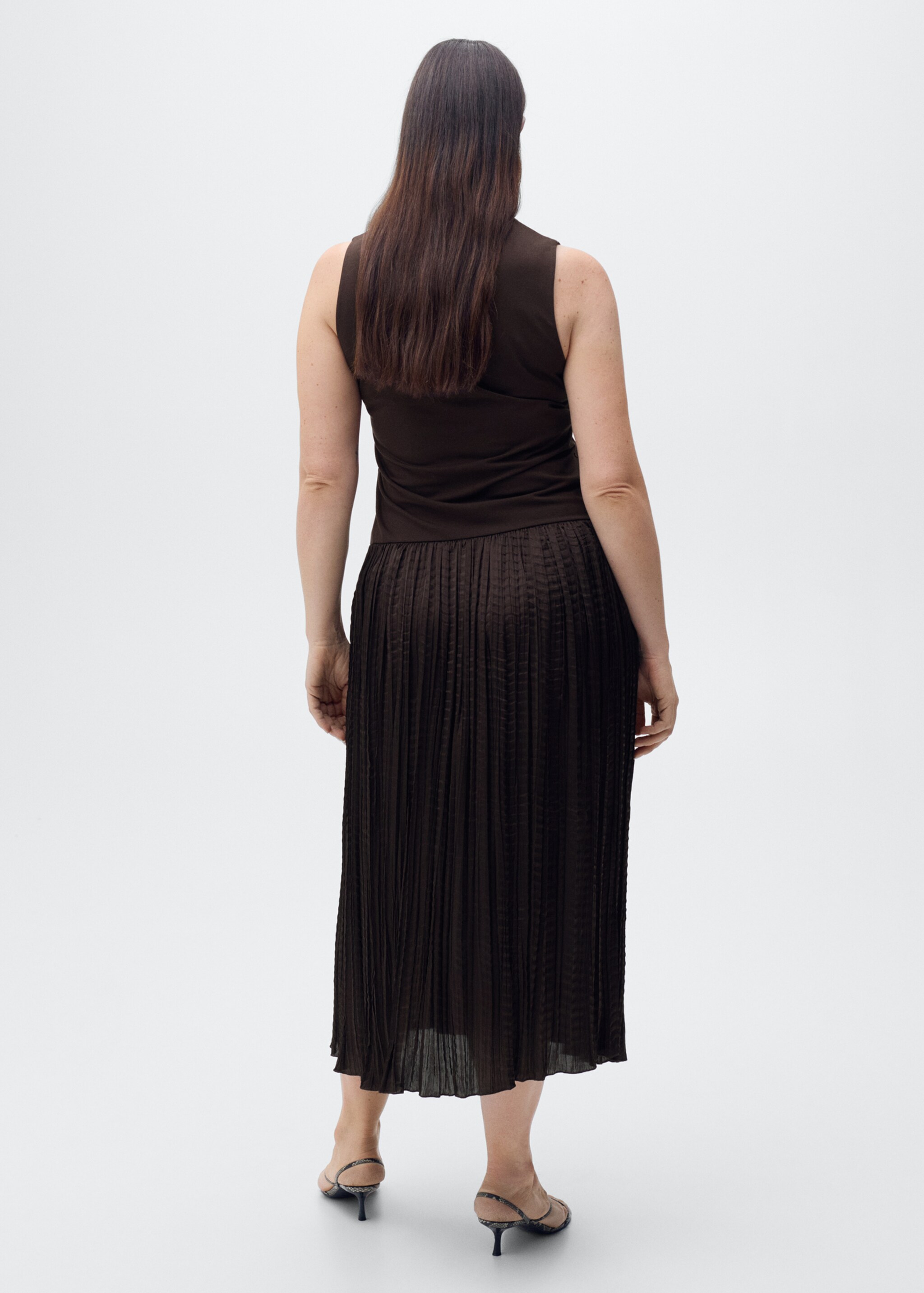 Robe longue tissu combiné - Détail de l'article 4
