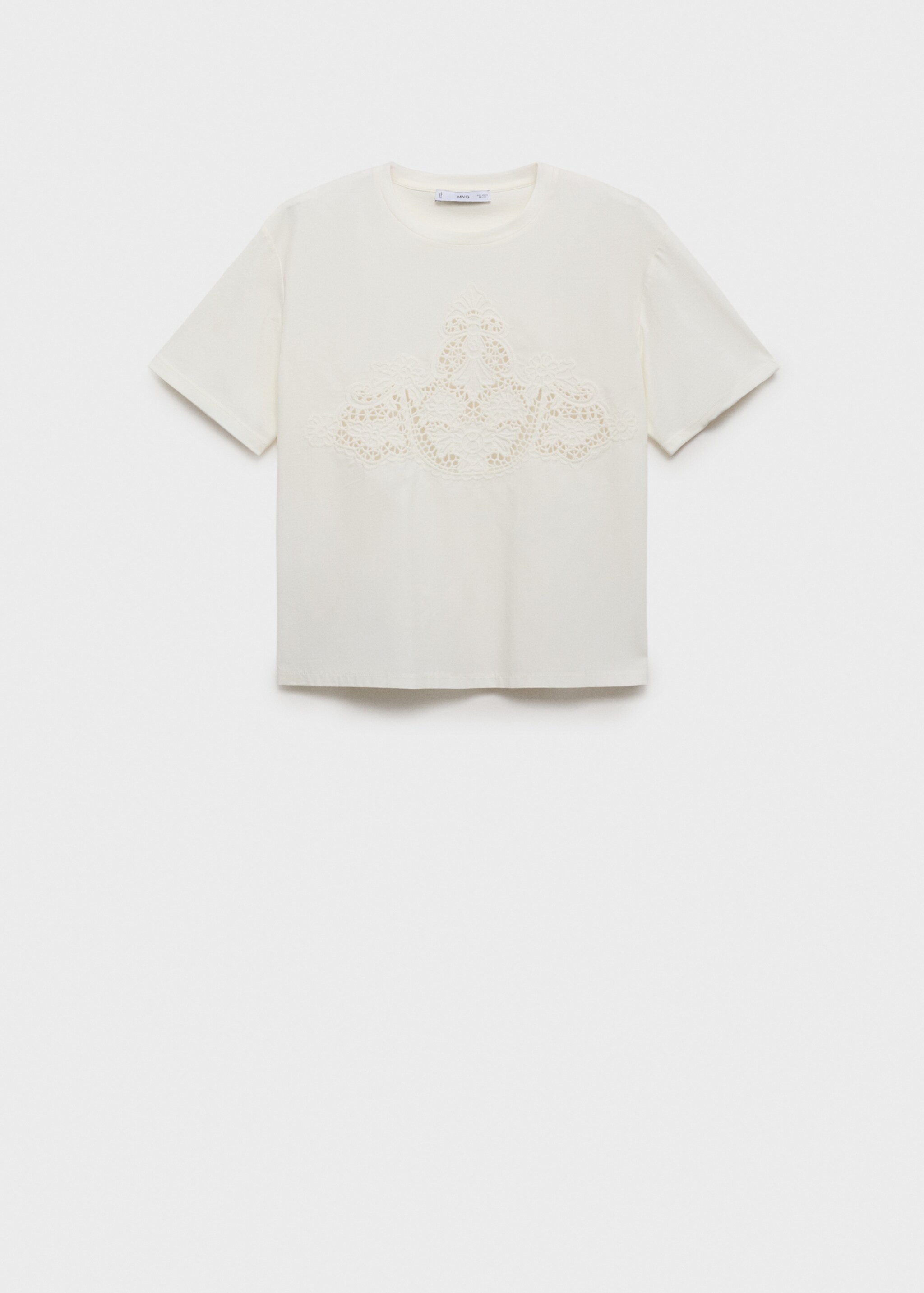 Embroidered cotton T-shirt - Article without model