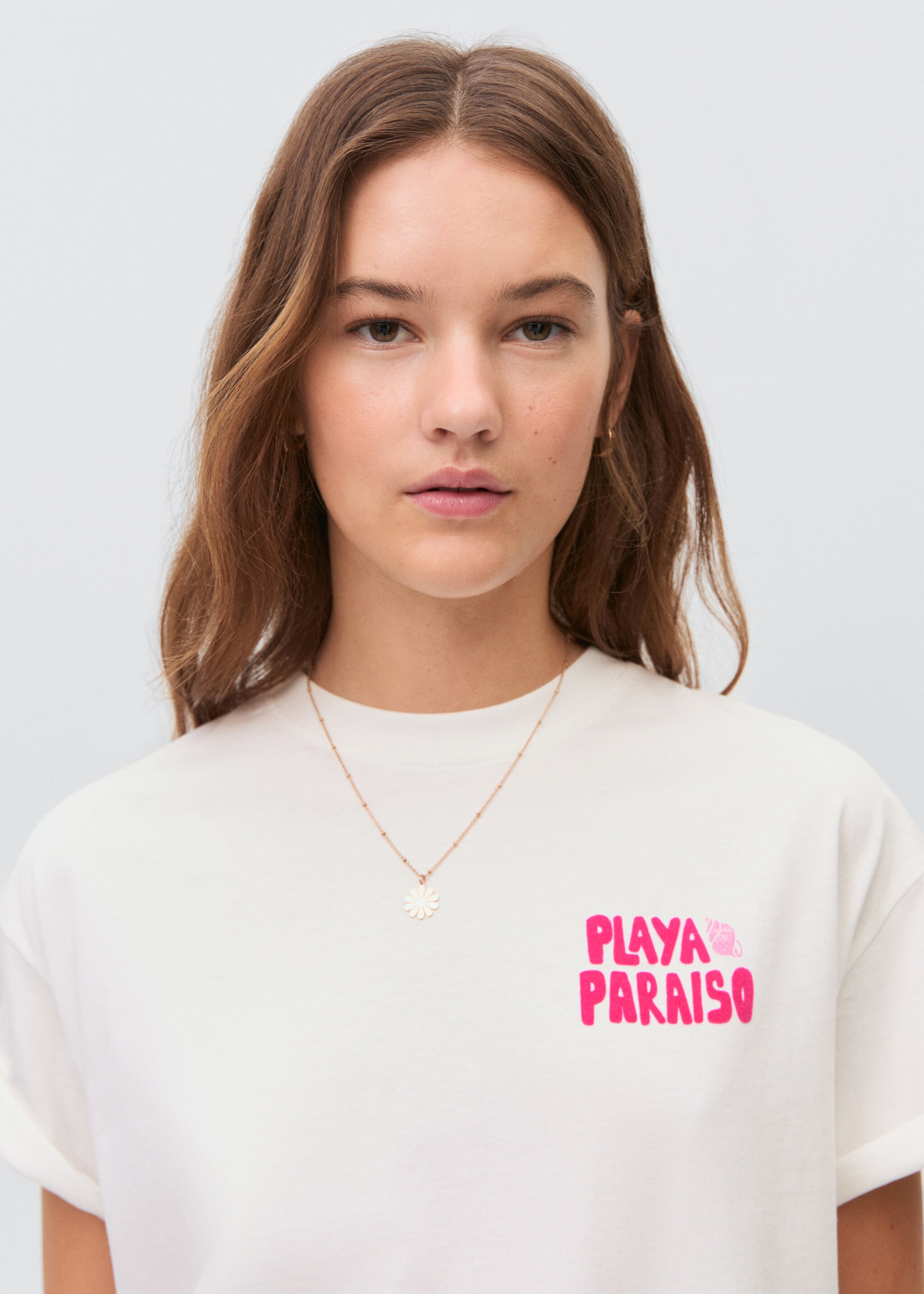 Beach print T-shirt - Details of the article 1
