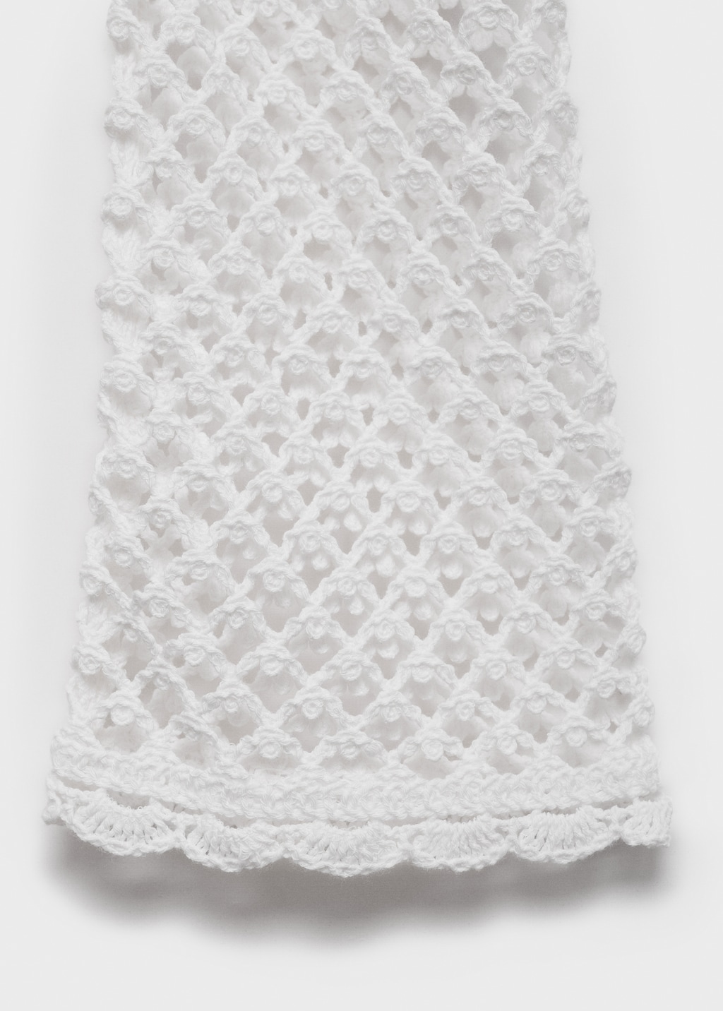 Crochet cardigan with bow closure