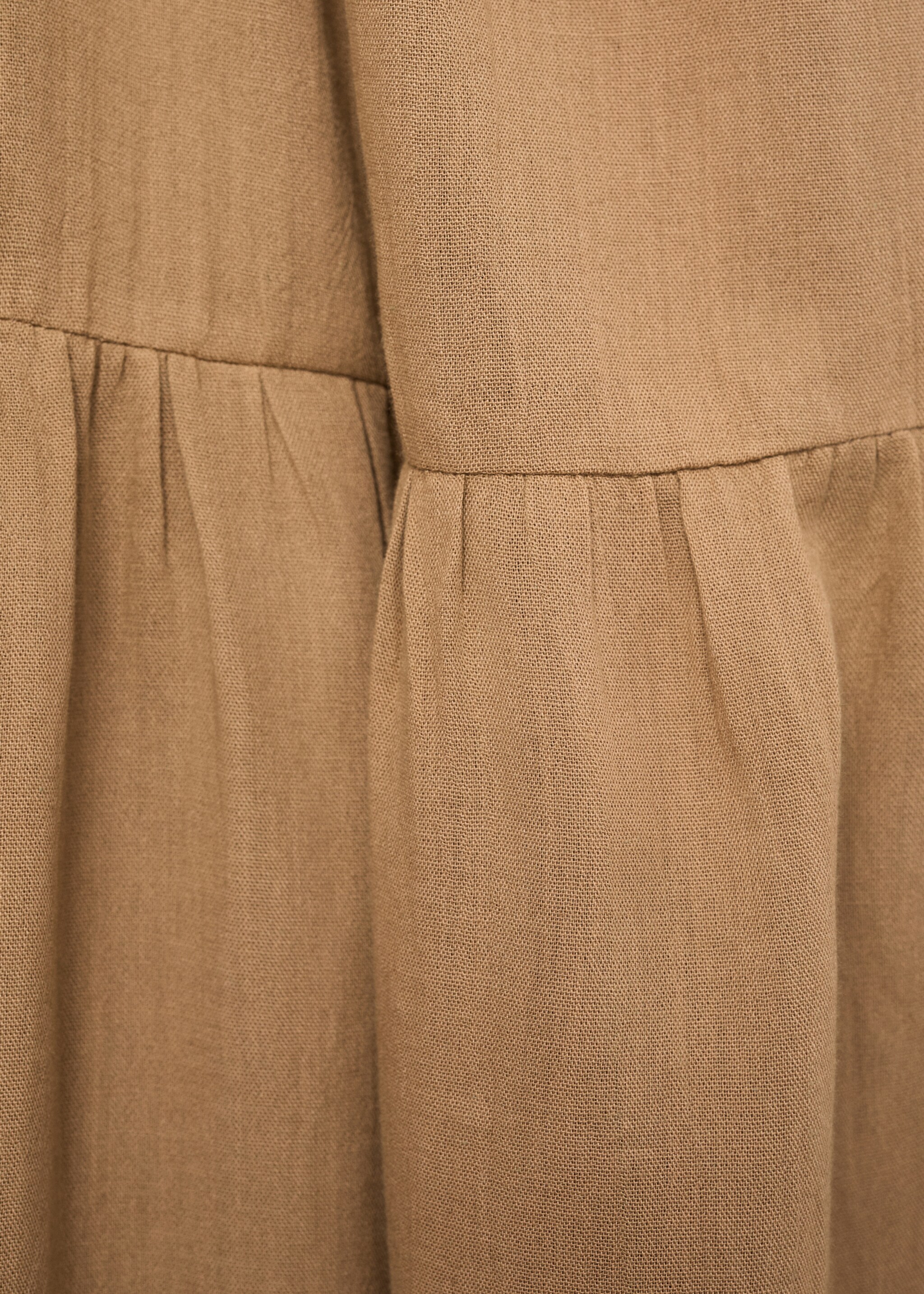 Vestido algodón escote pico - Detalle del artículo 0