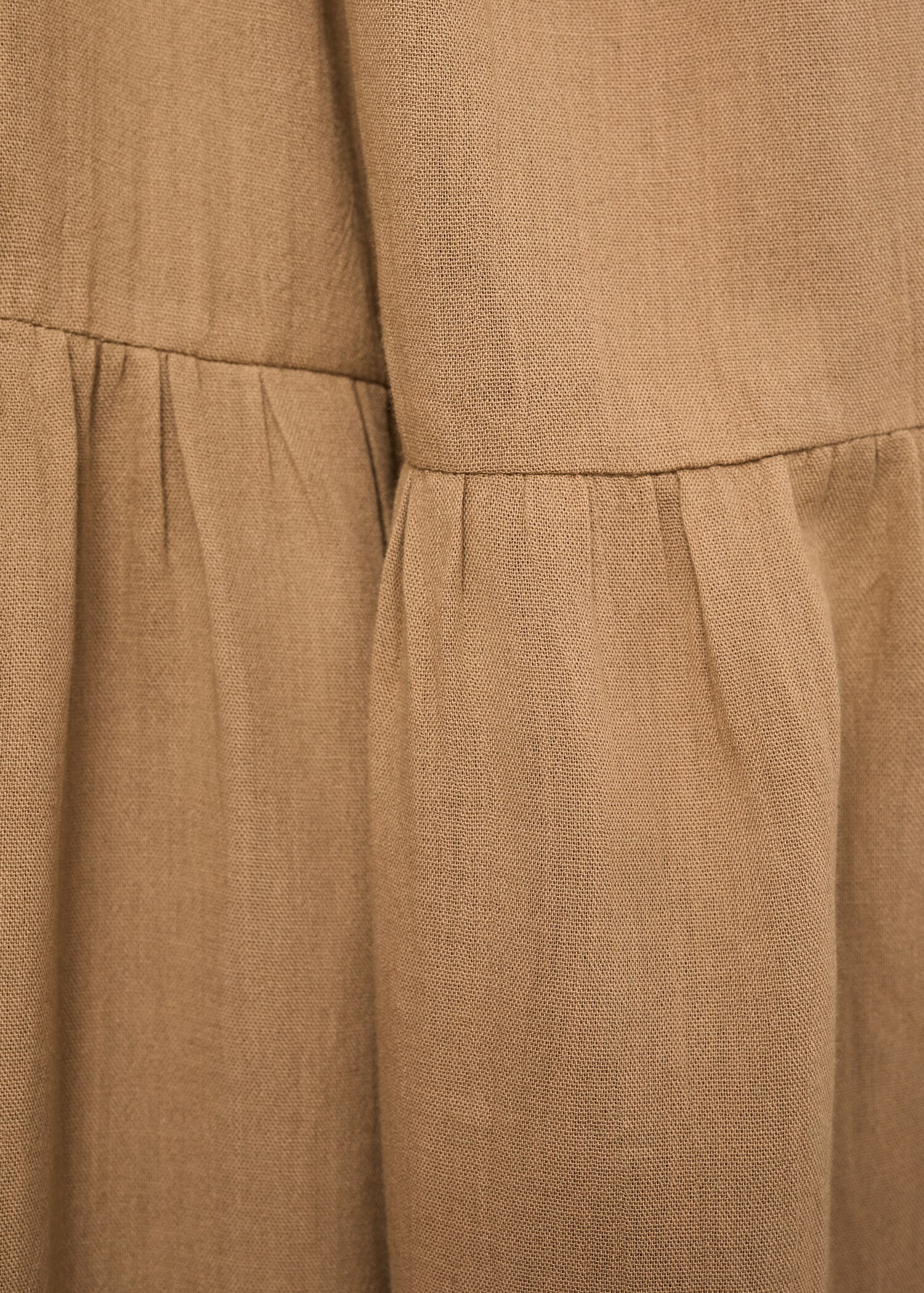 Vestido de algodão com decote em V - Pormenor do artigo 0
