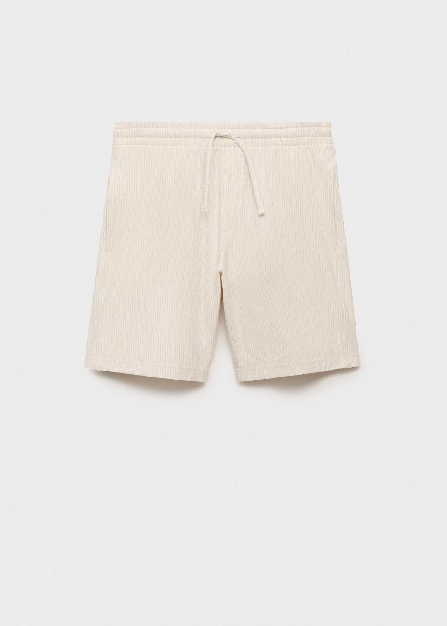 Gestreifte Baumwoll-Bermudas - Artikel ohne Model