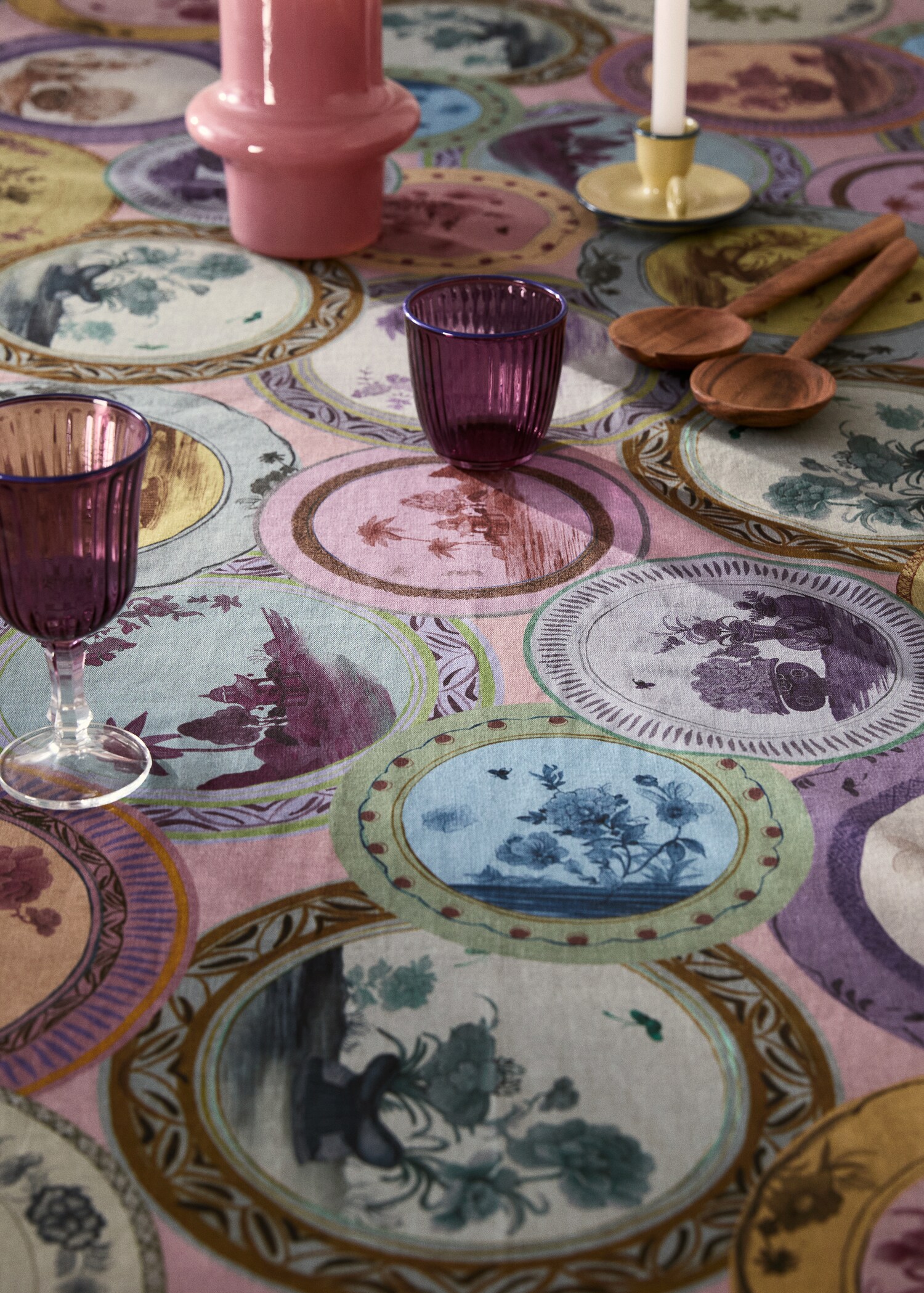 Nappe en coton imprimée assiettes pour 8 à 10 convives - Détail de l'article 7