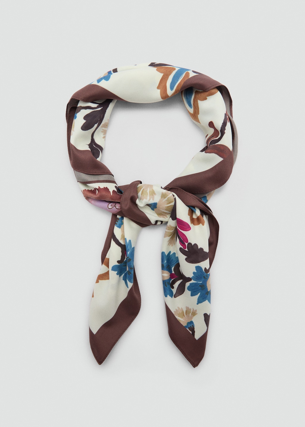 Printed satin scarf discount