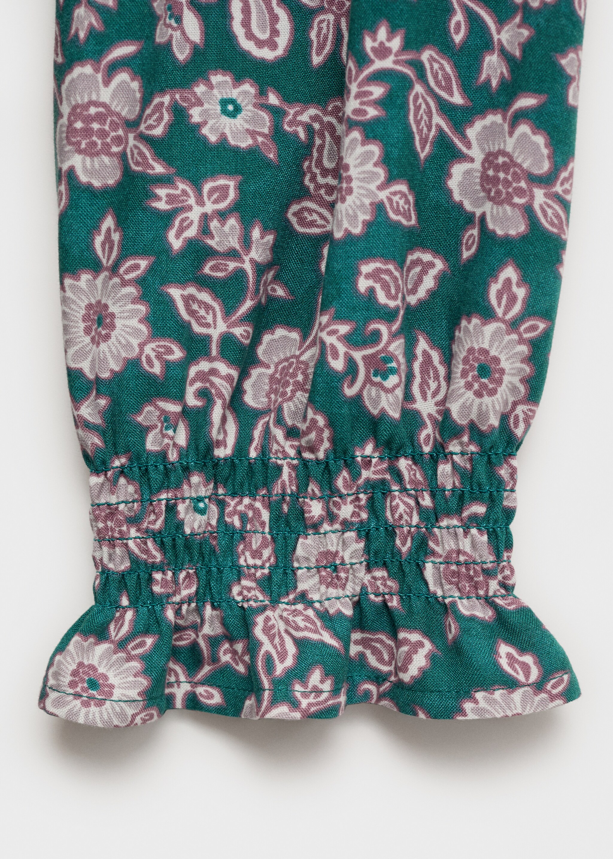 Letter-print ruffled dress - Details of the article 0