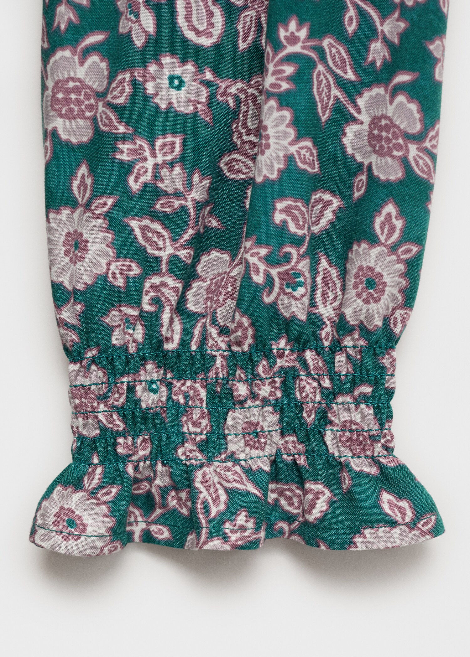 Letter-print ruffled dress - Details of the article 0
