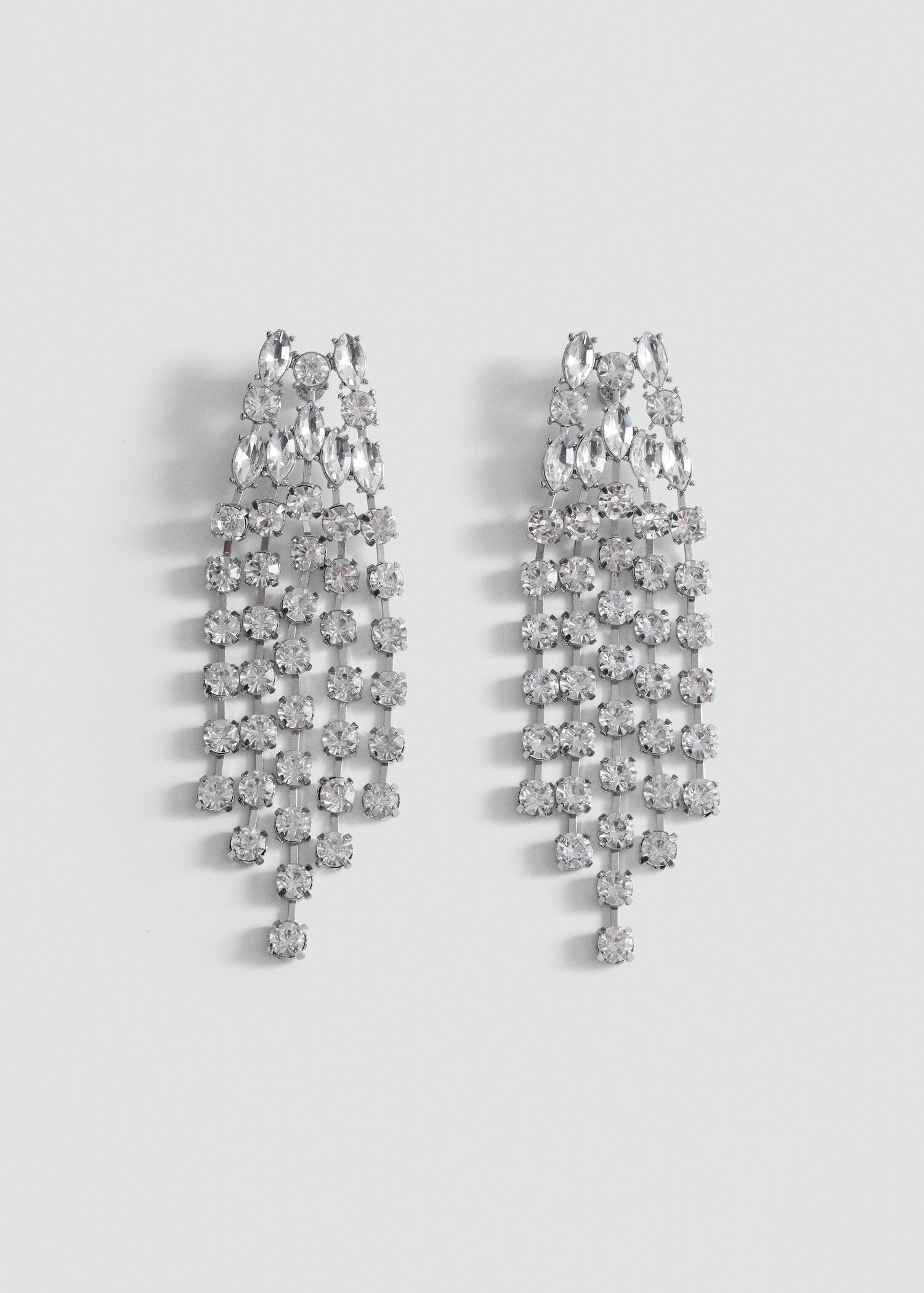 Cascade earrings with faceted crystals - Article without model