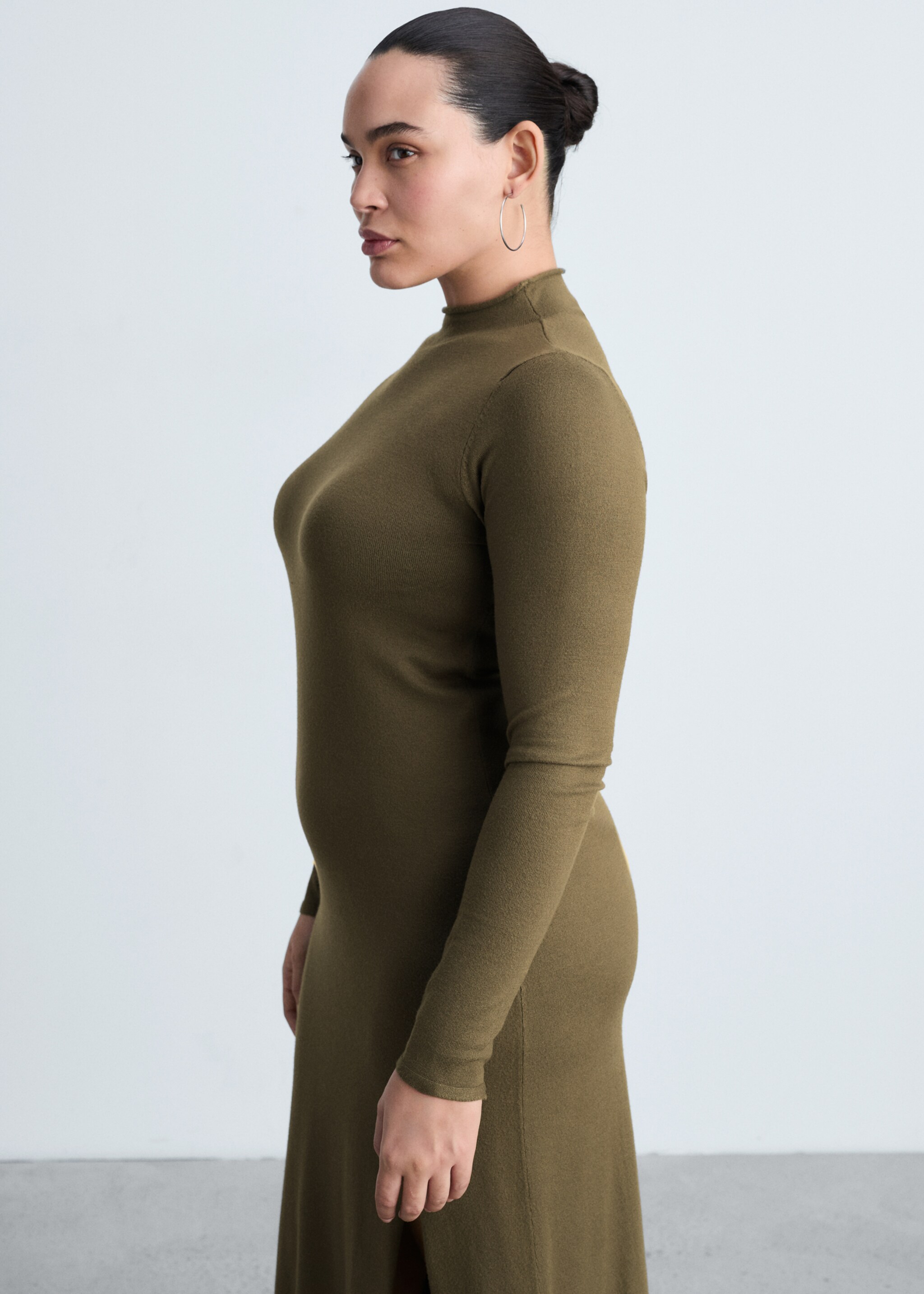 Side slit knit dress - Details of the article 5