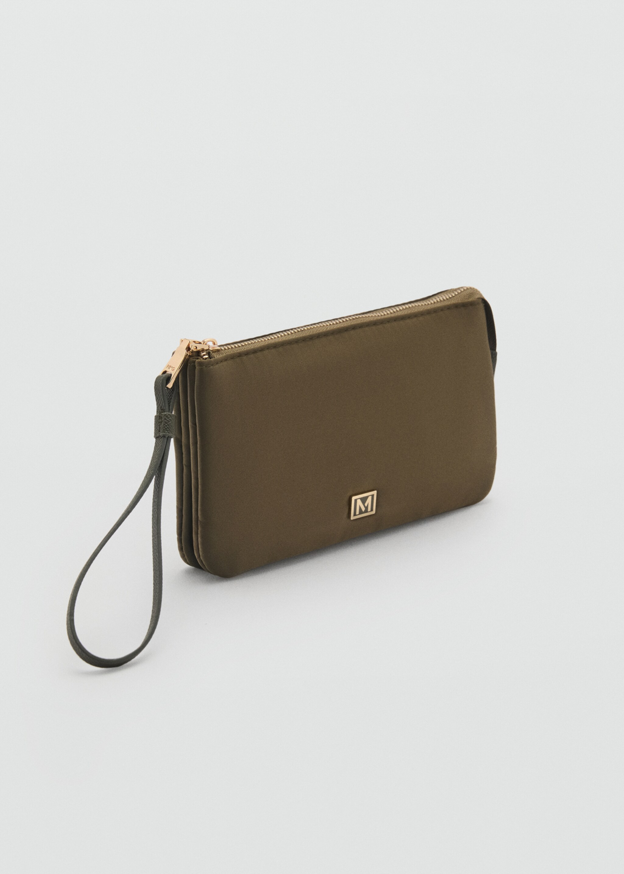 Nylon purse with zip - Medium plane