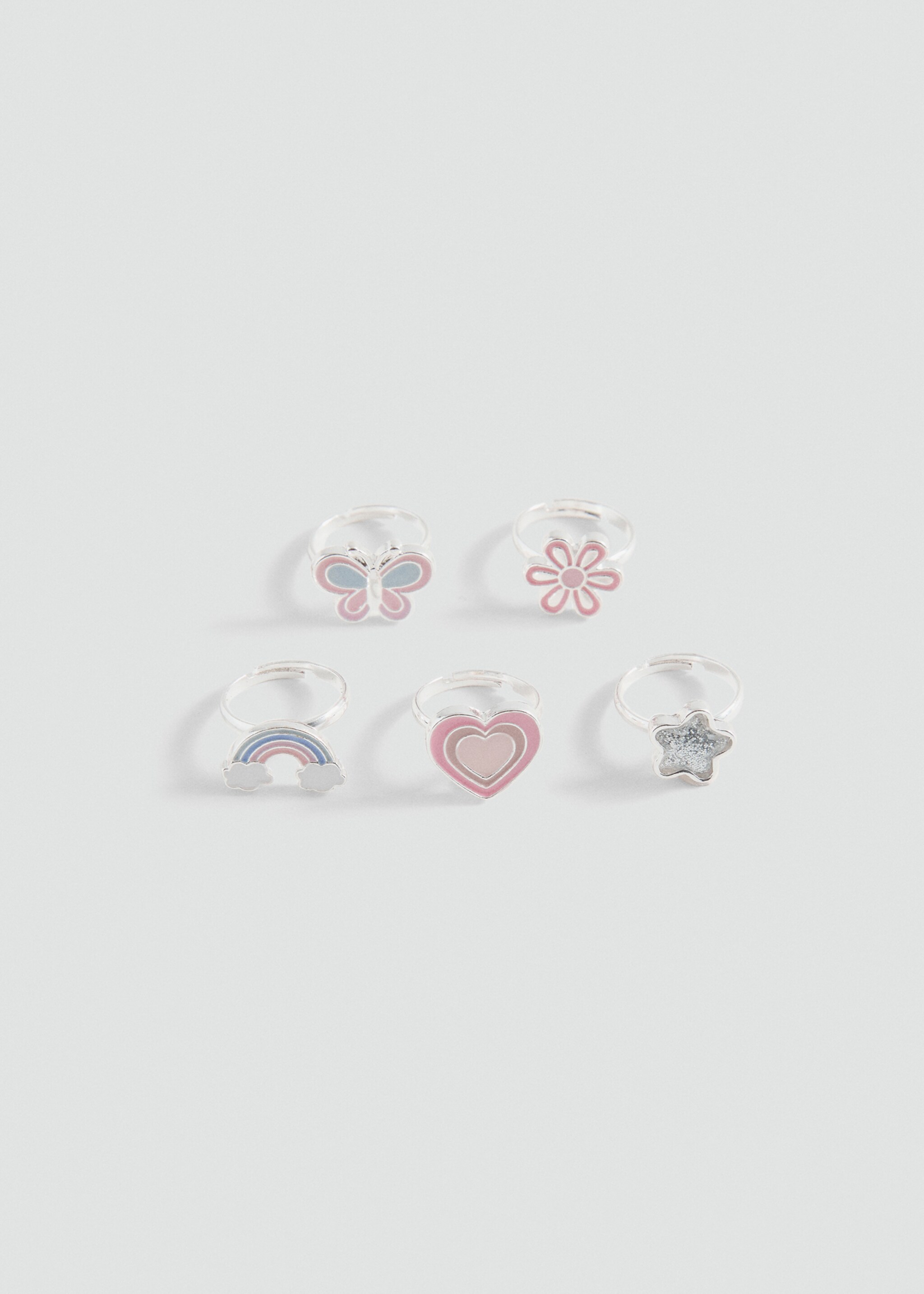 Pack of 5 combined rings - Medium plane