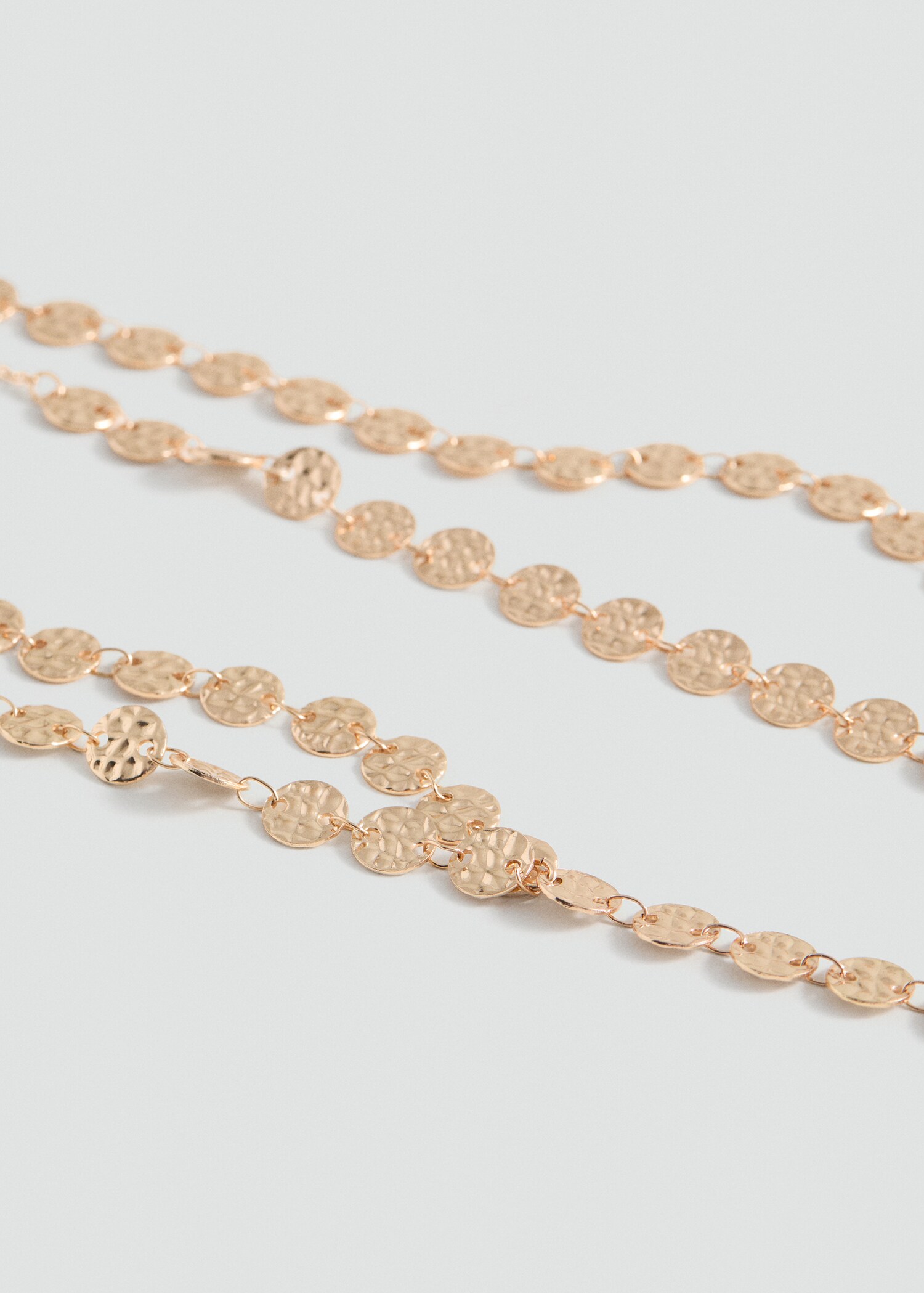 Coin charm necklace - Medium plane