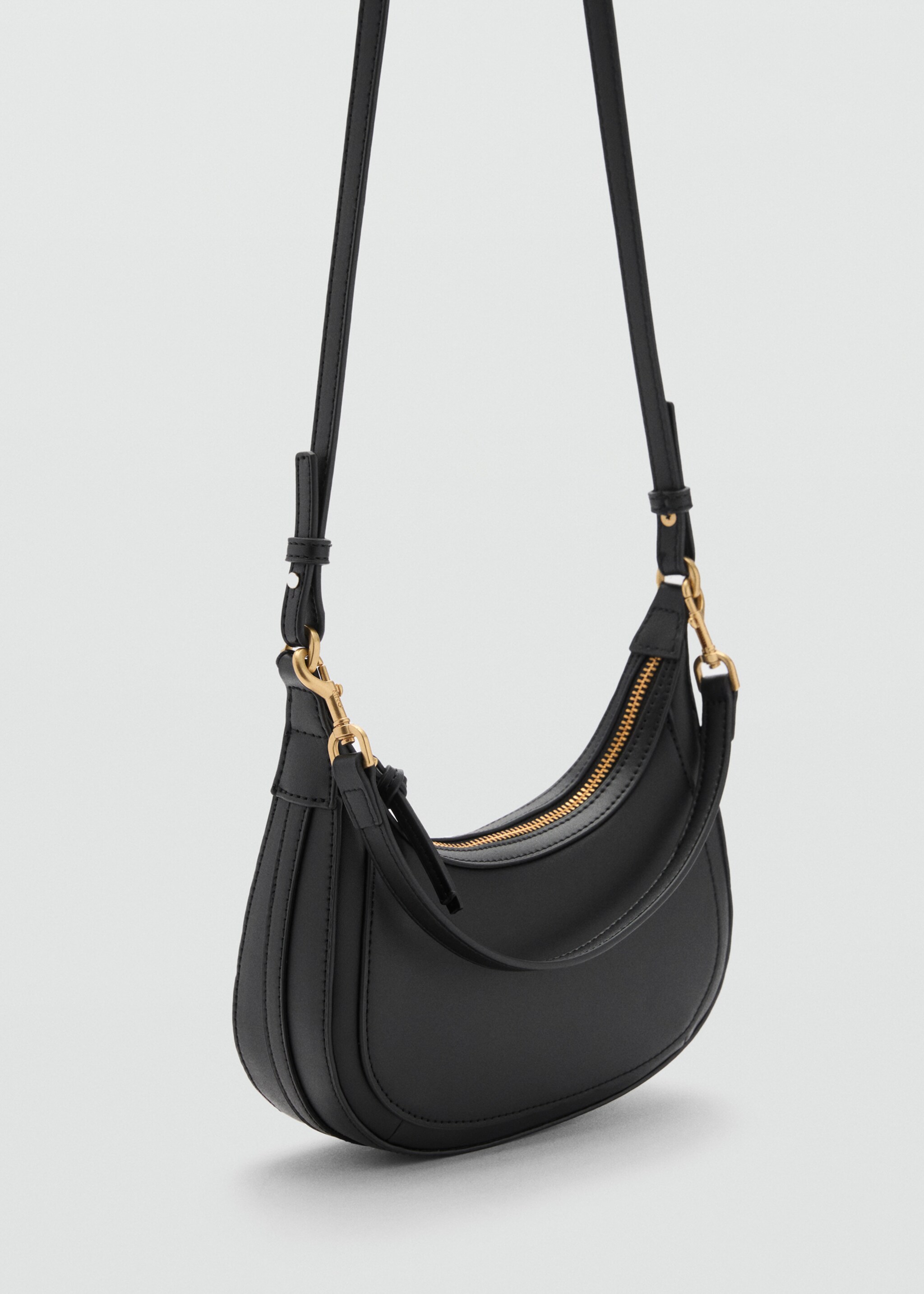 Mini oval crossbody bag - Medium plane