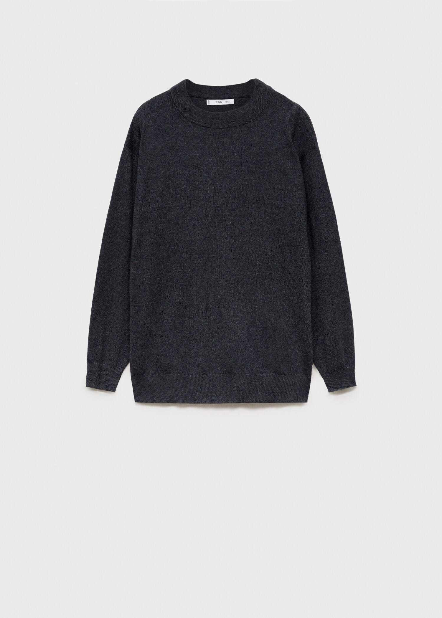 Round-neck knitted sweater - Article without model