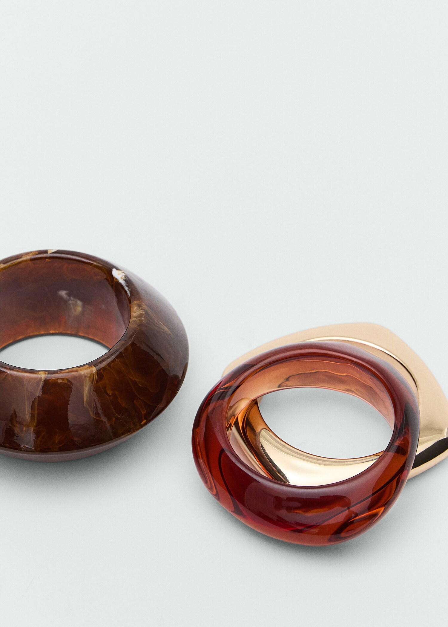 Pack of 3 combined resin bracelets - Medium plane