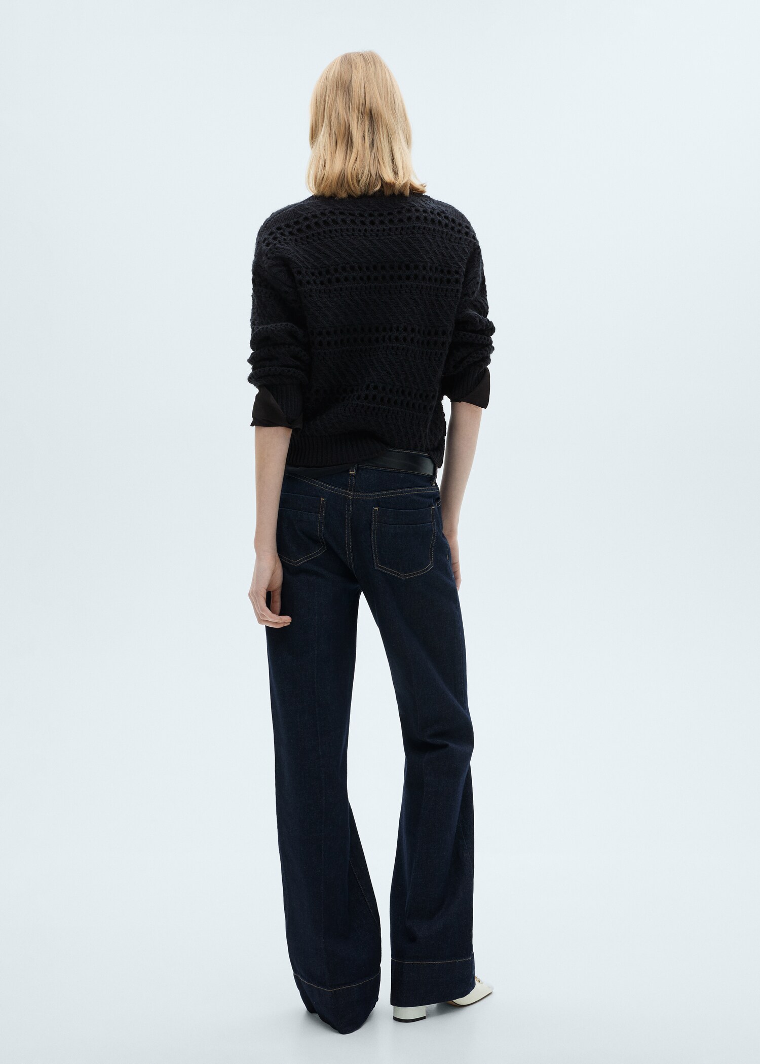 Openwork knit sweater - Reverse of the article