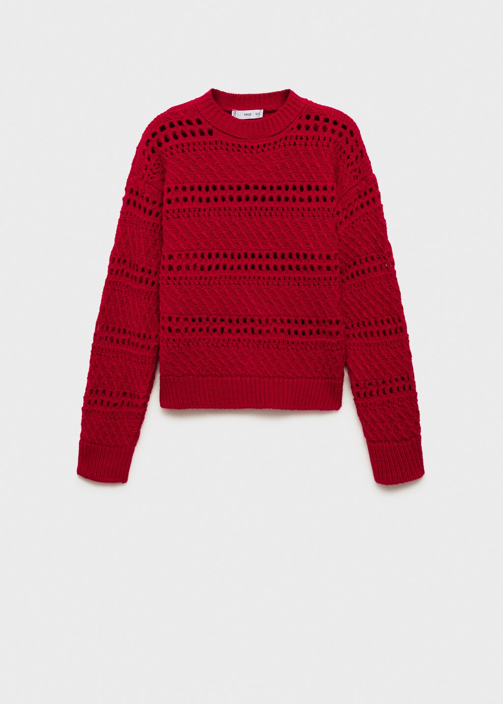 Mango Knit sweater with lace pattern