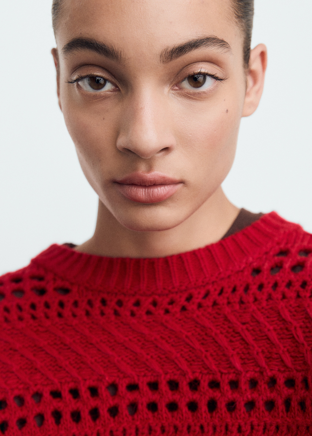 Mango Knit sweater with lace pattern