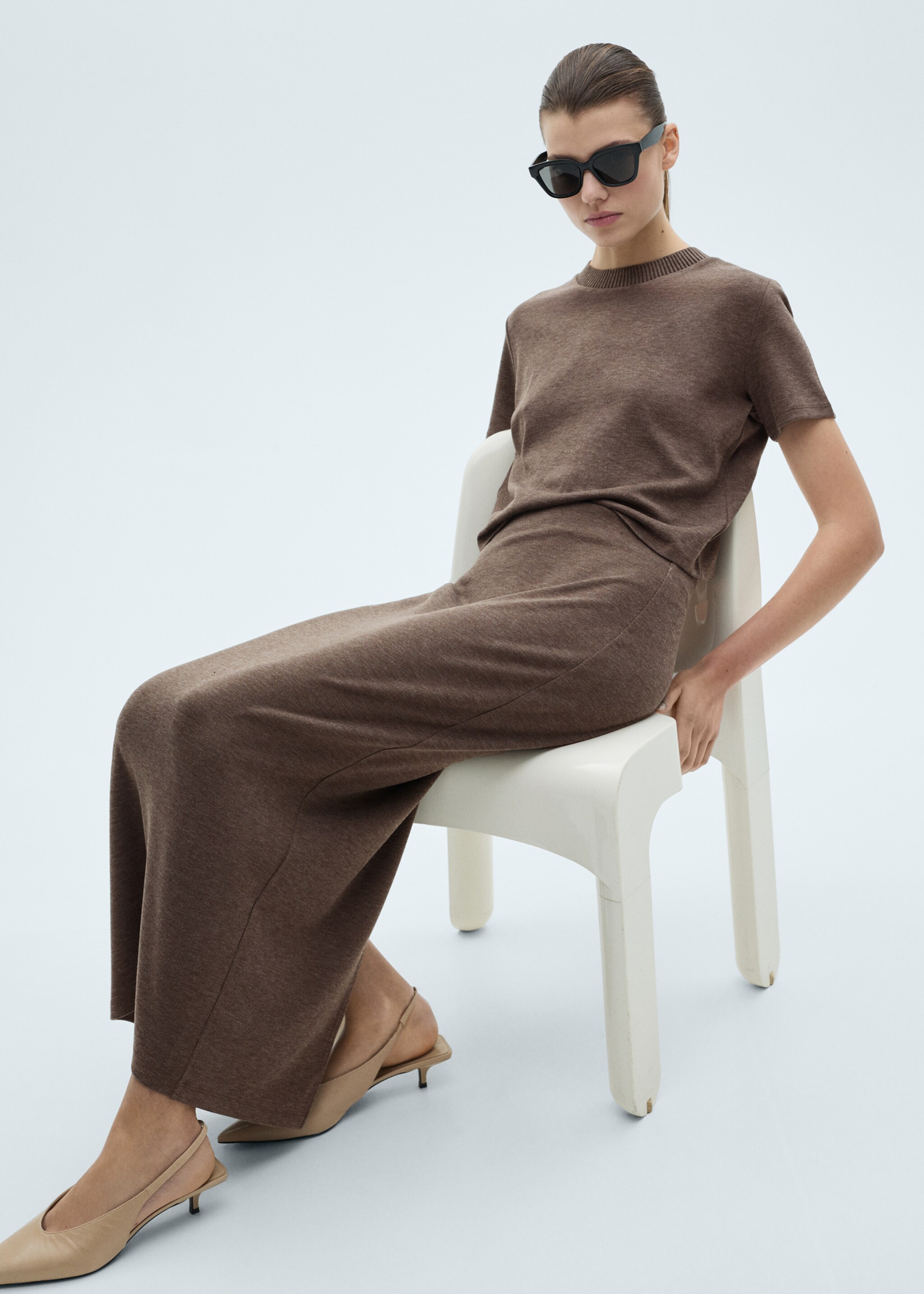 Slit knitted skirt - Деталь изделия 2
