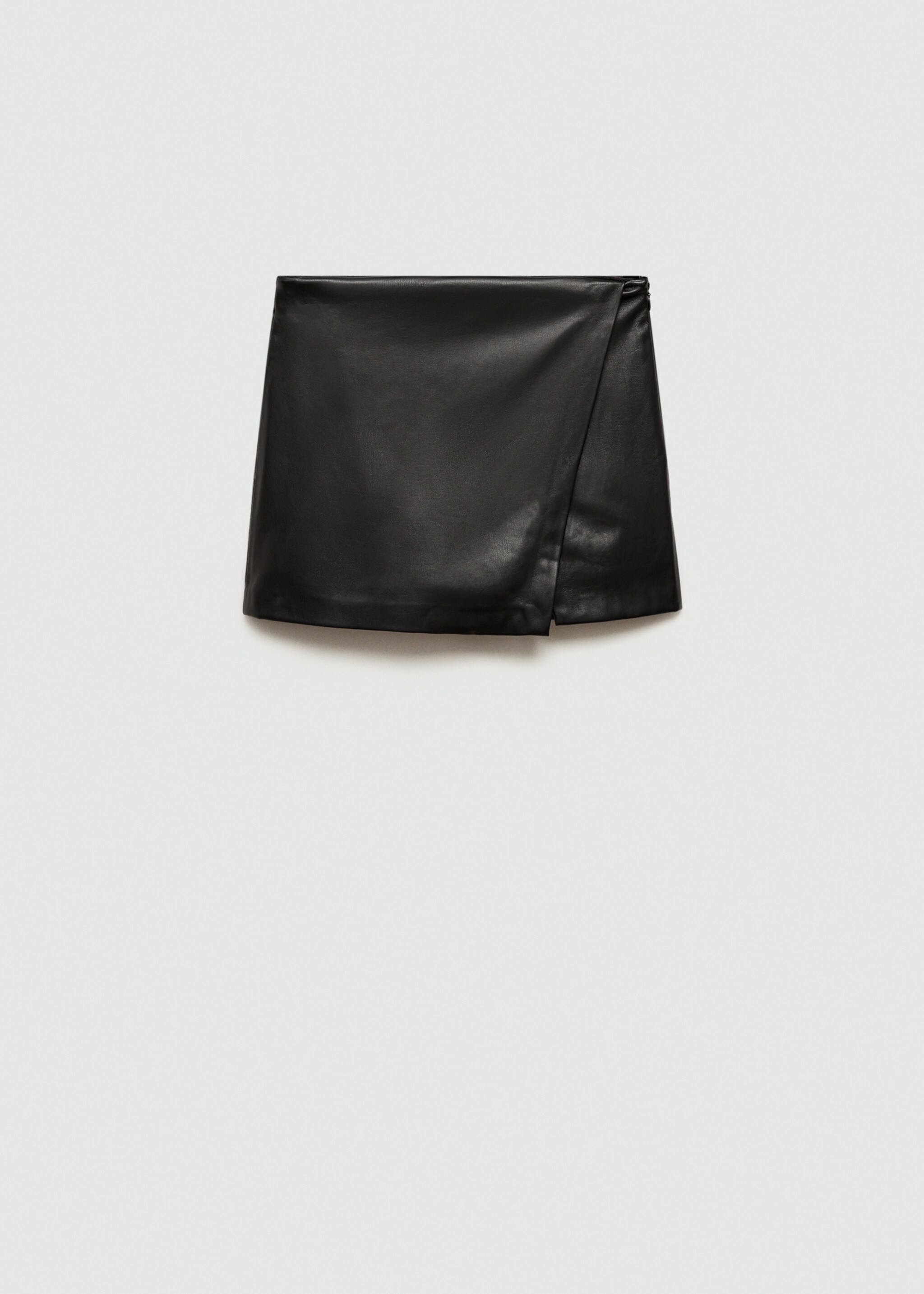 Leather-effect culottes - Article without model