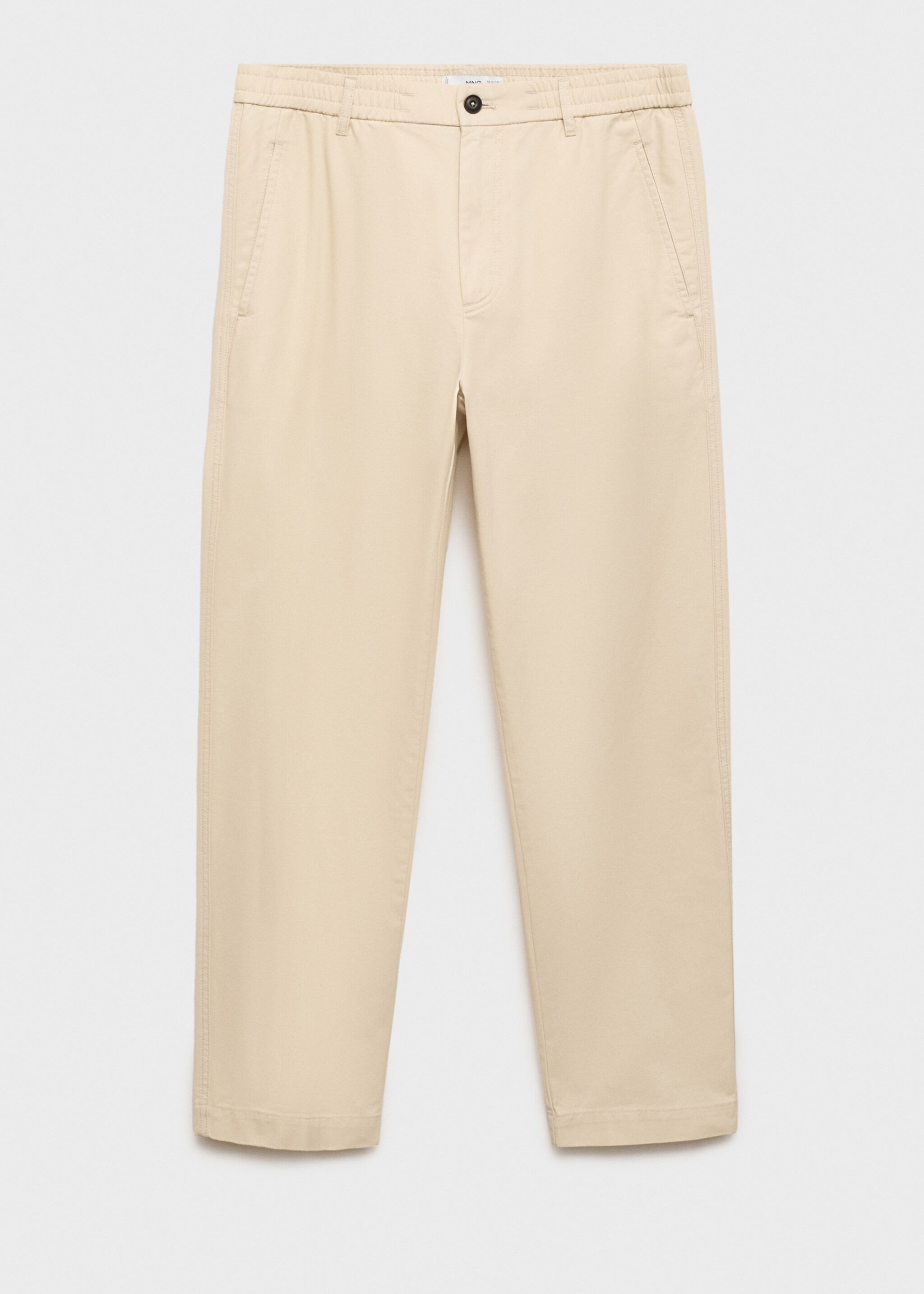 Regular fit cotton drawstring pants - Article without model