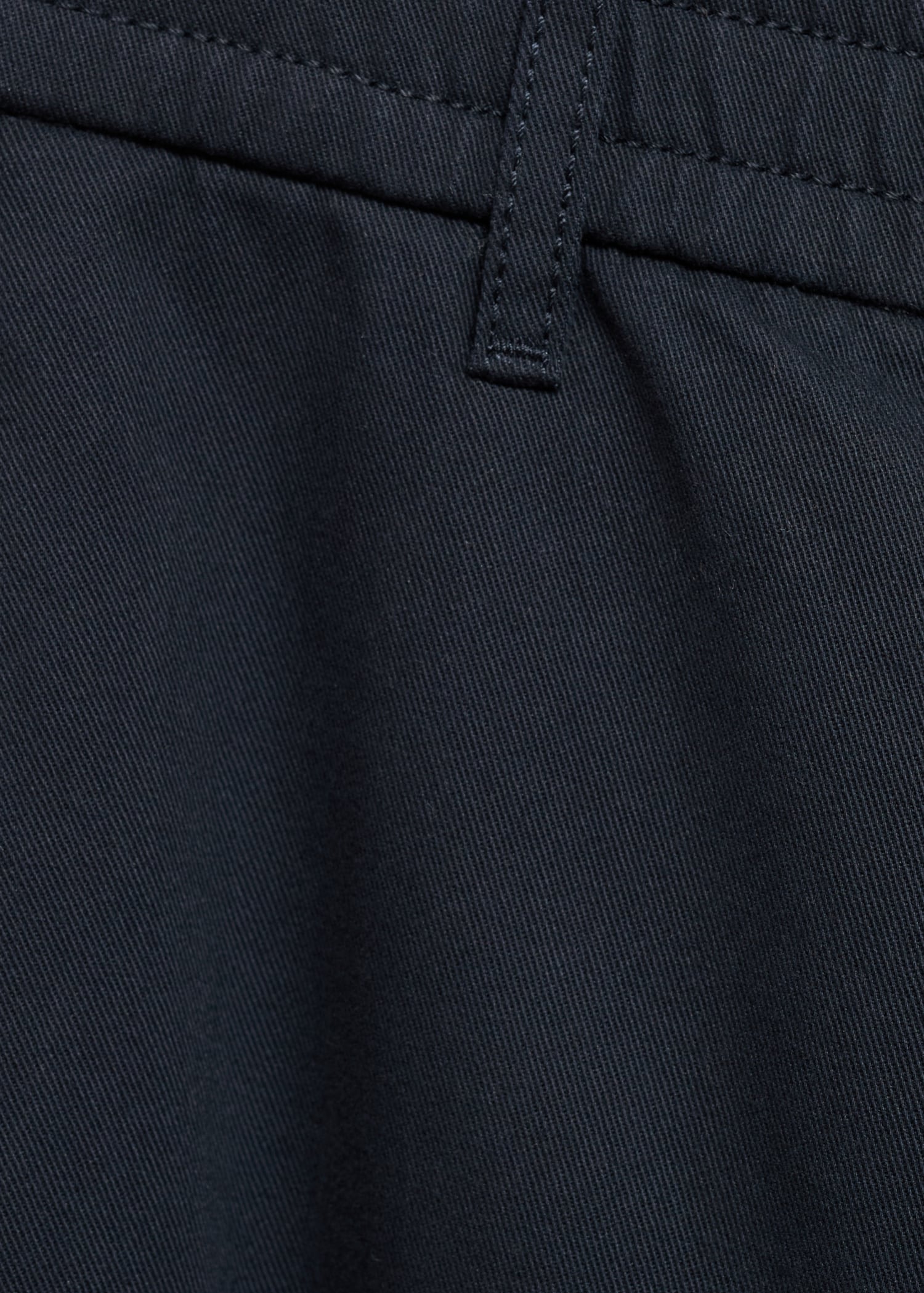 Regular fit cotton drawstring pants - Details of the article 0