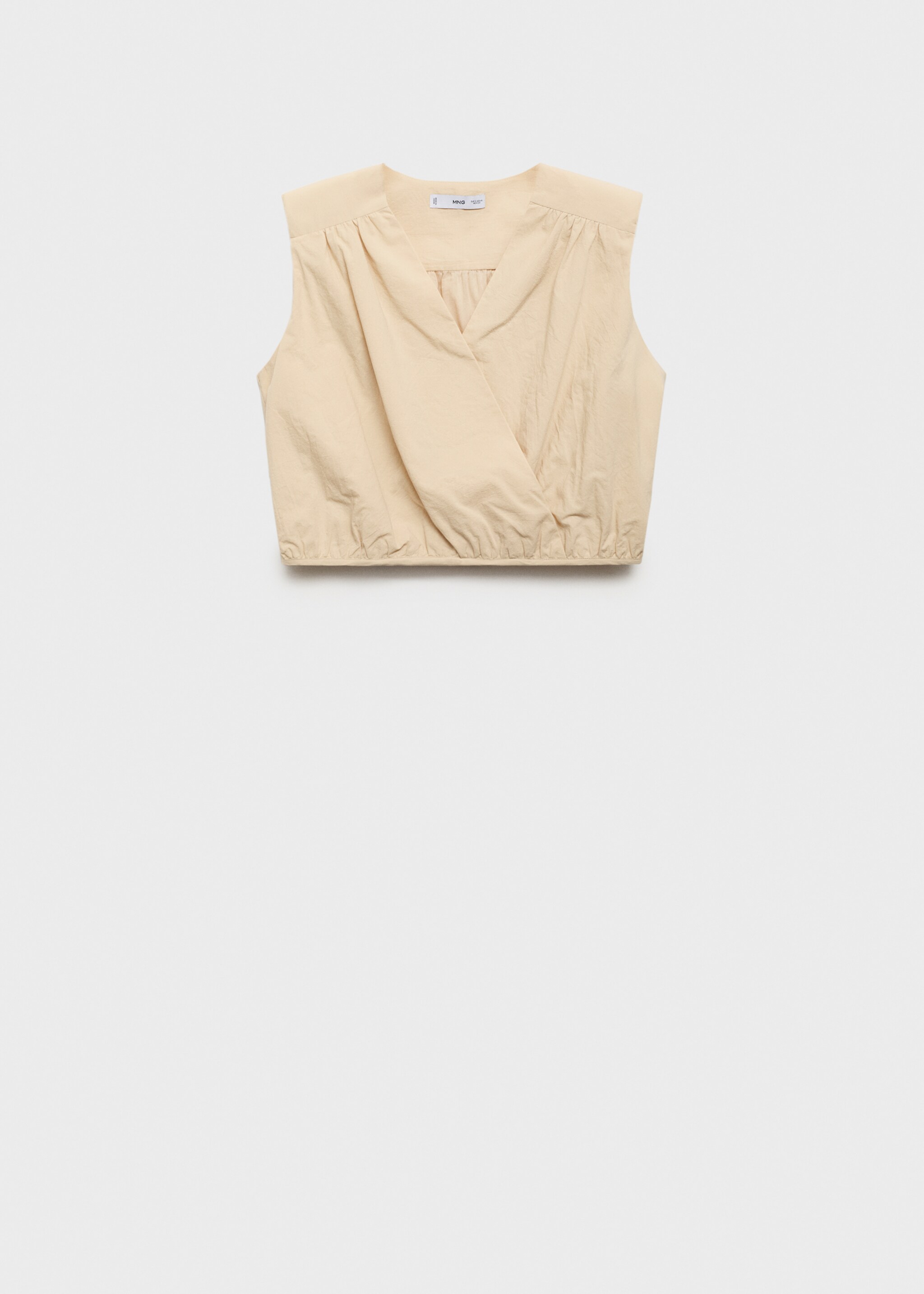 Gathered details cotton blouse - Article without model