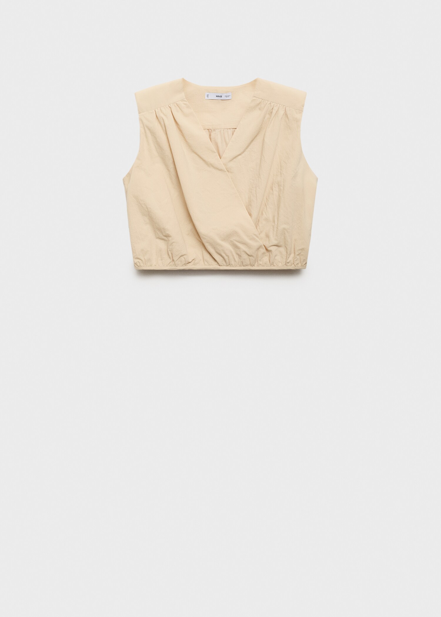 Gathered details cotton blouse - Article without model