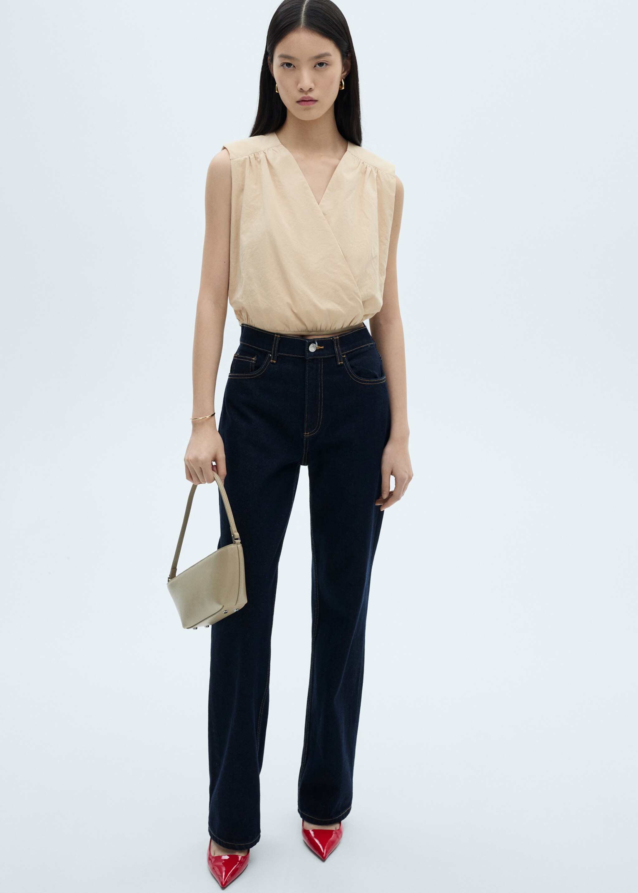 Gathered details cotton blouse - Details of the article 4