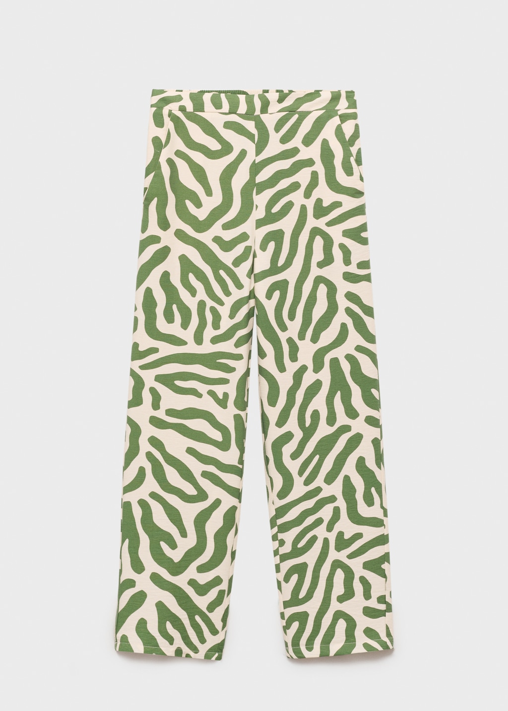 Printed straight pants - image 2