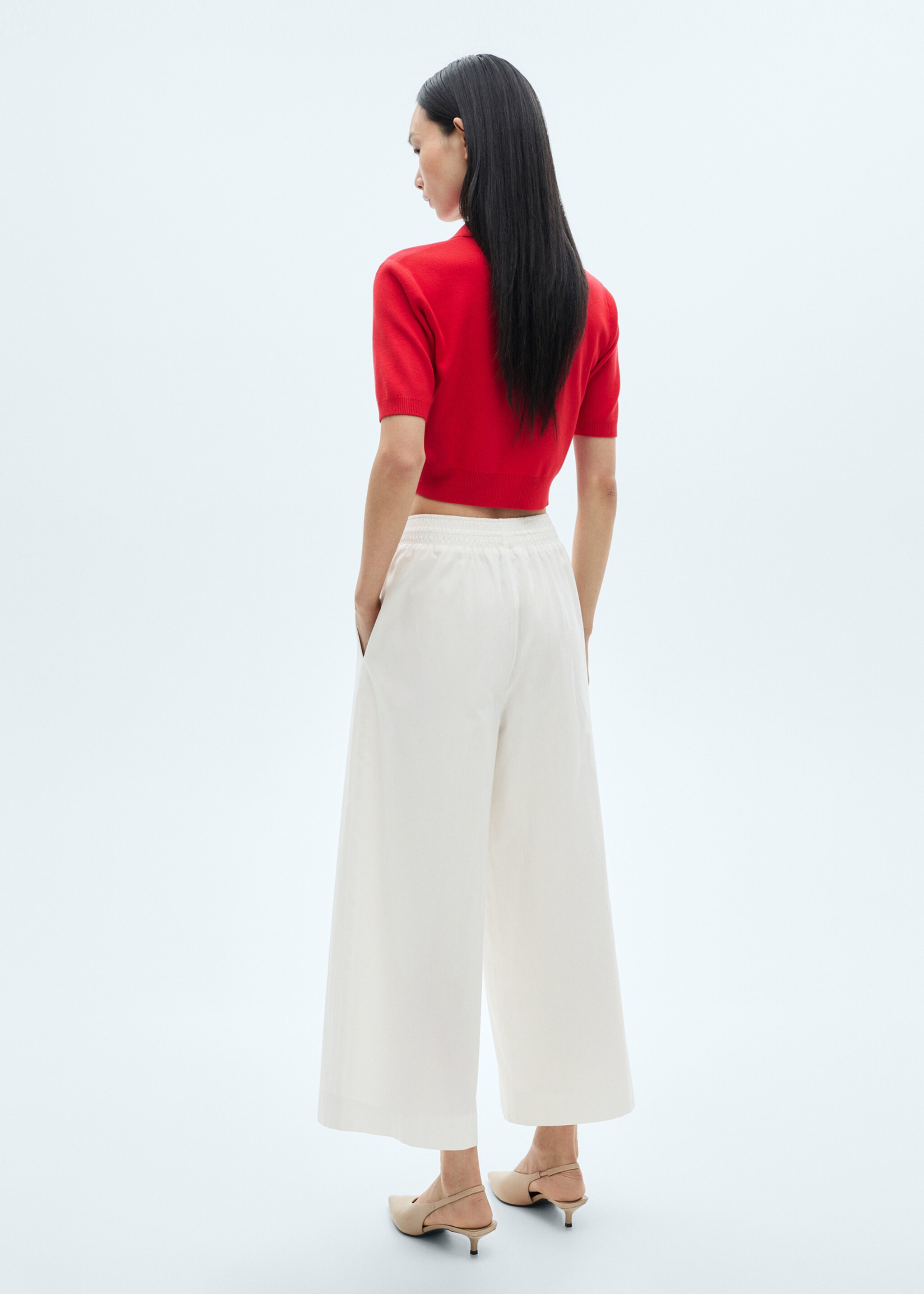 Culotte trousers with pockets - Reverse of the article