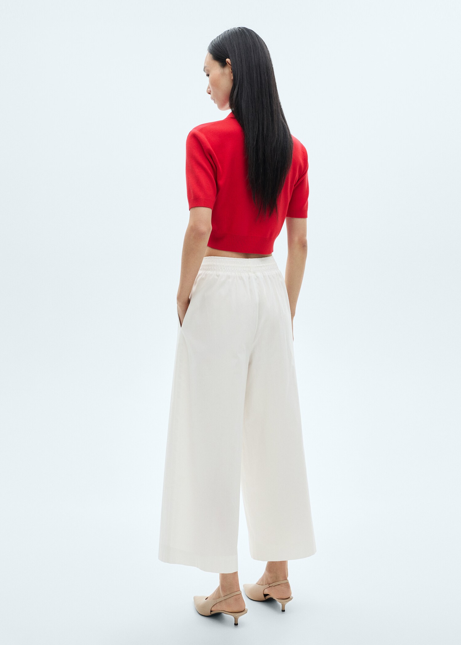 Culotte trousers with pockets - Reverse of the article