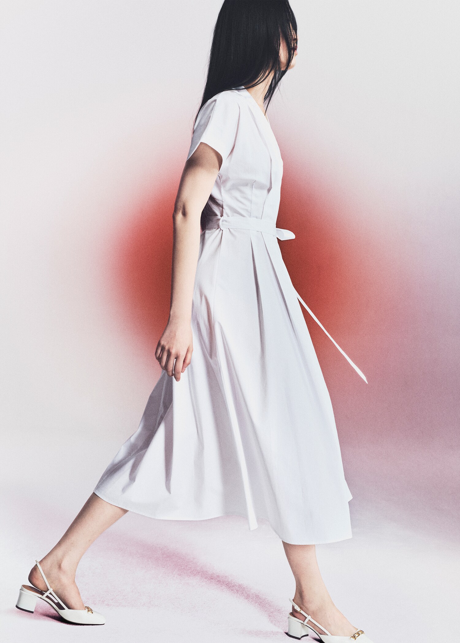 Bow pleats dress - Details of the article 7