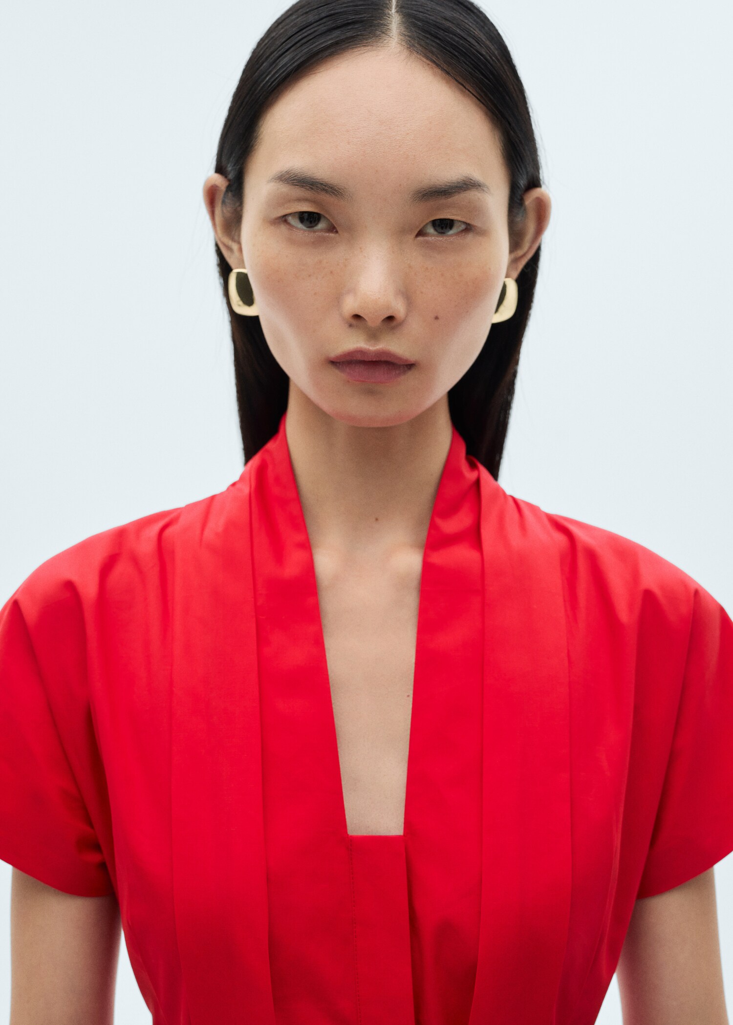 Bow pleats dress - Details of the article 1