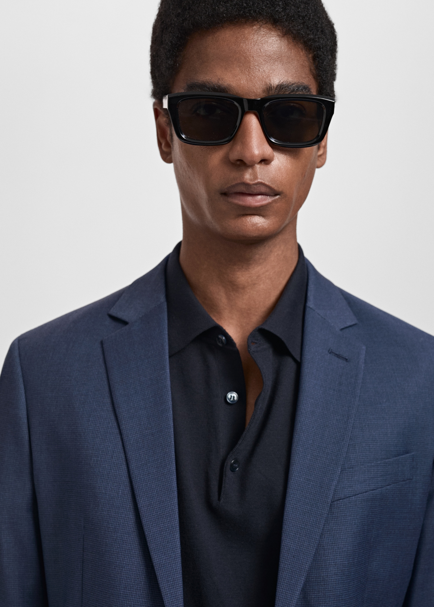 Super slim-fit suit jacket in stretch fabric - Details of the article 1